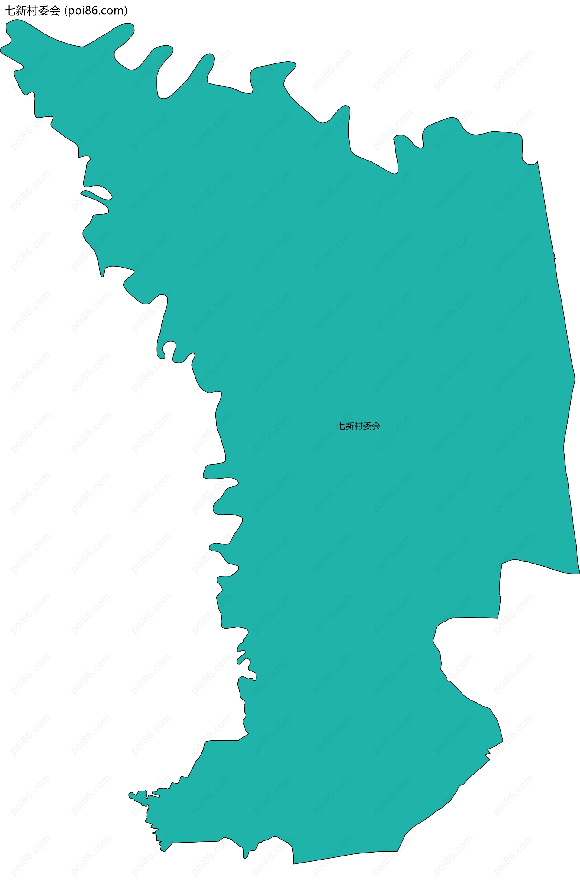 七新村委会边界地图