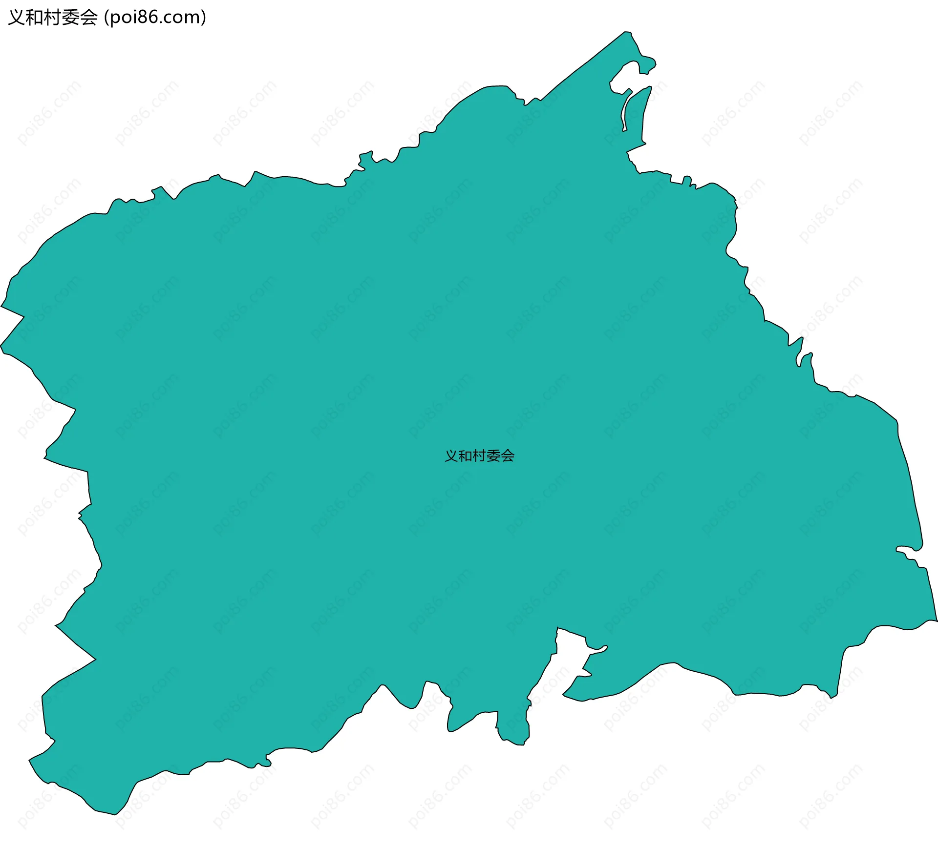 义和村委会边界地图
