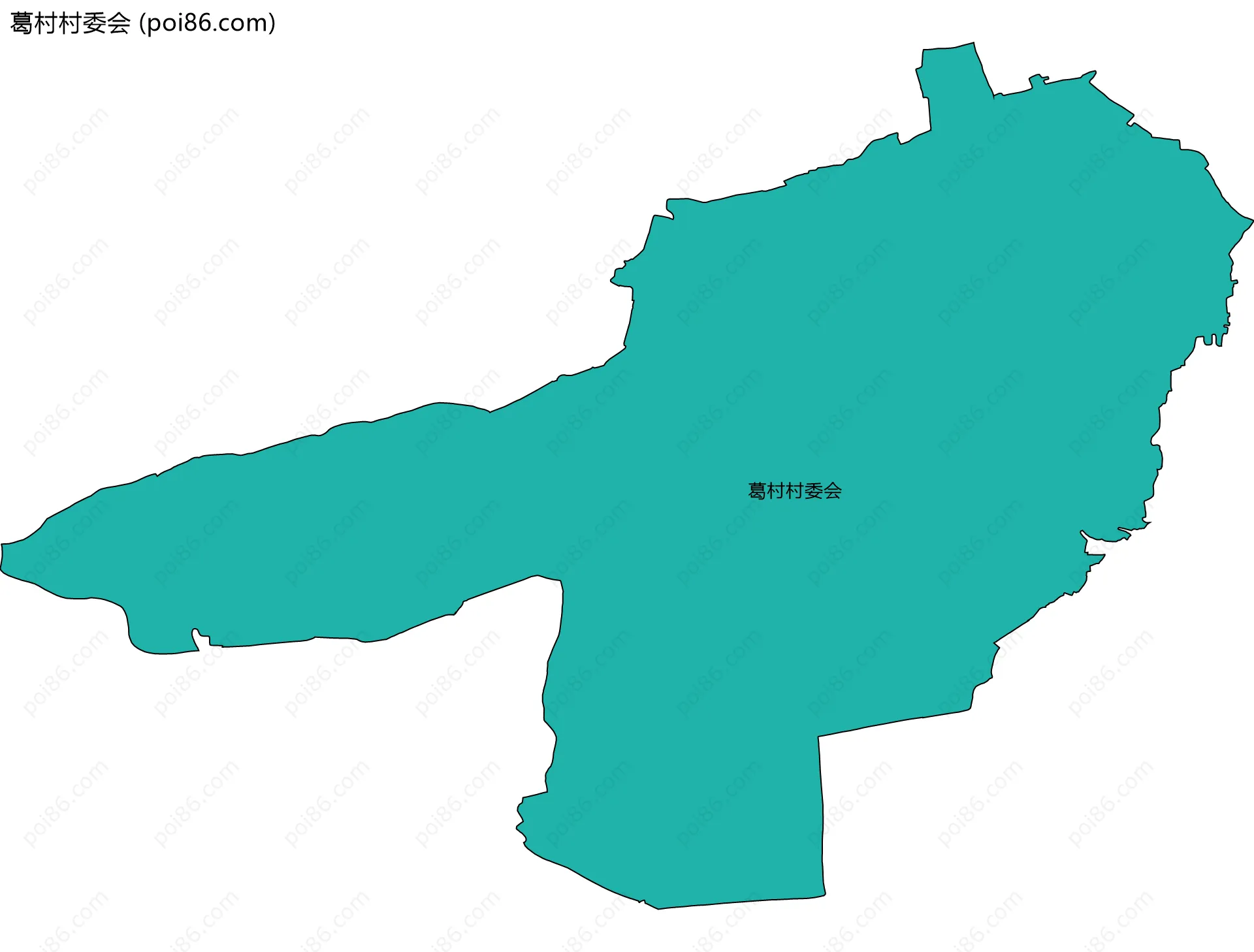 葛村村委会边界地图