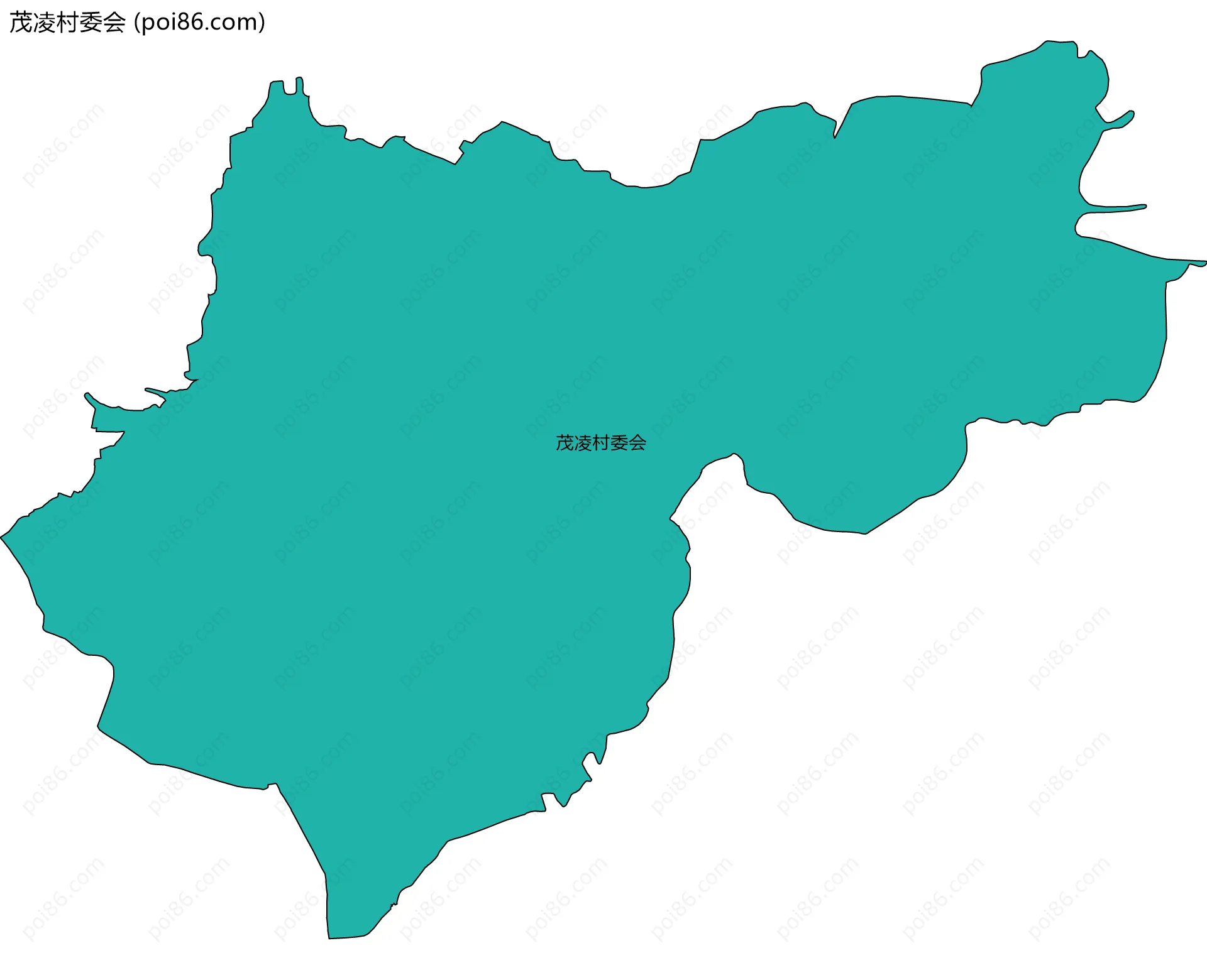 茂凌村委会边界地图