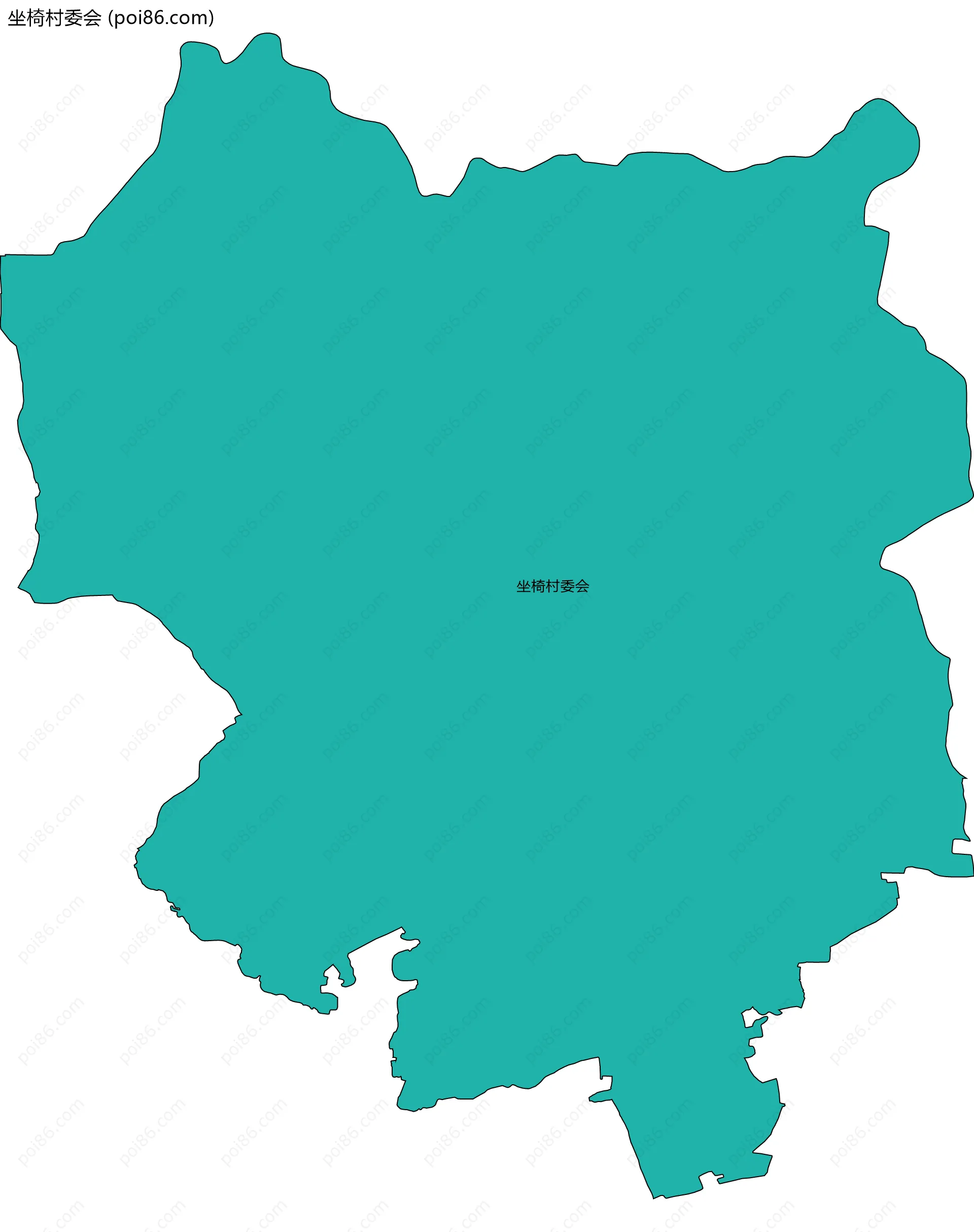 坐椅村委会边界地图
