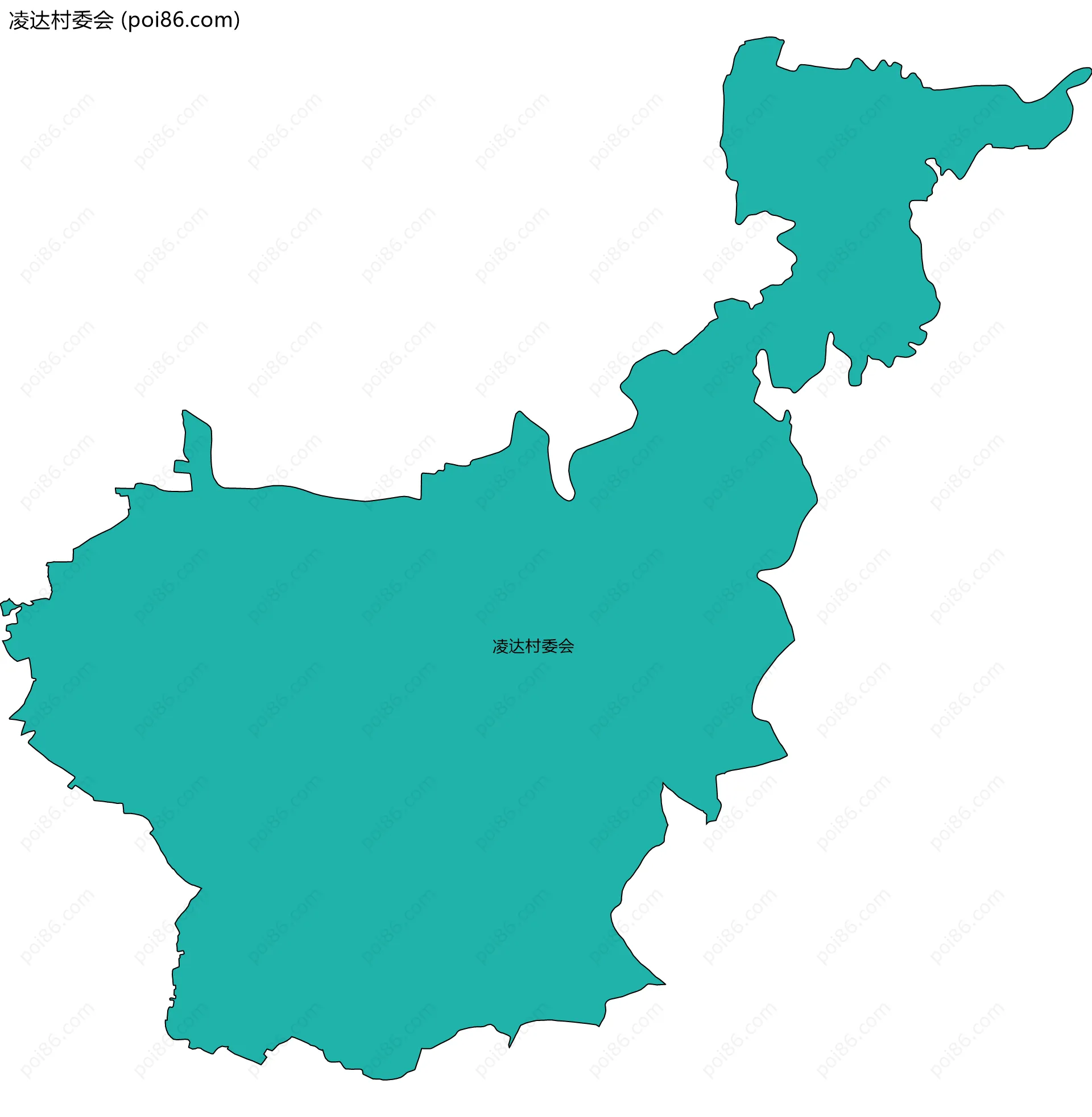 凌达村委会边界地图