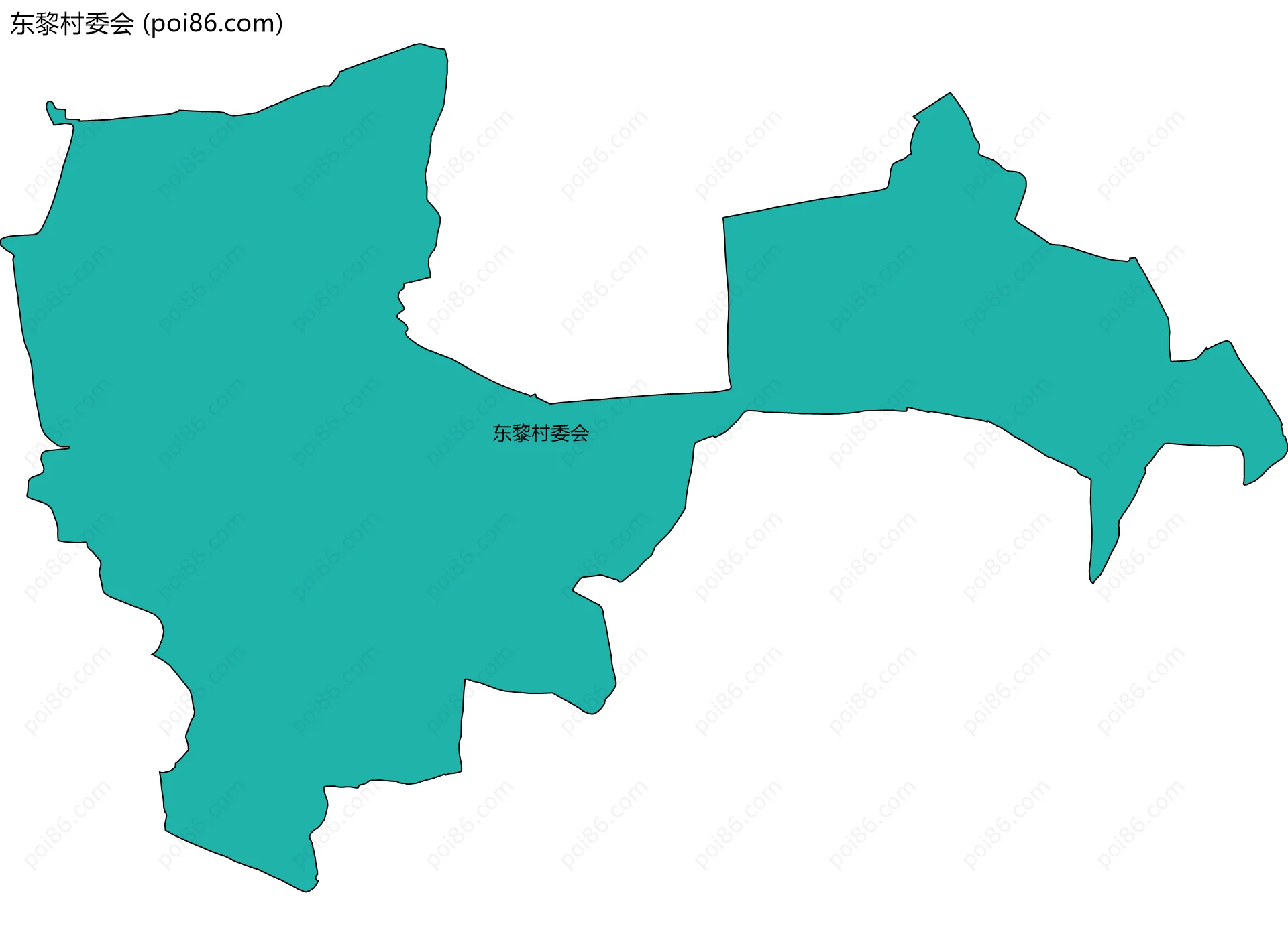 东黎村委会边界地图