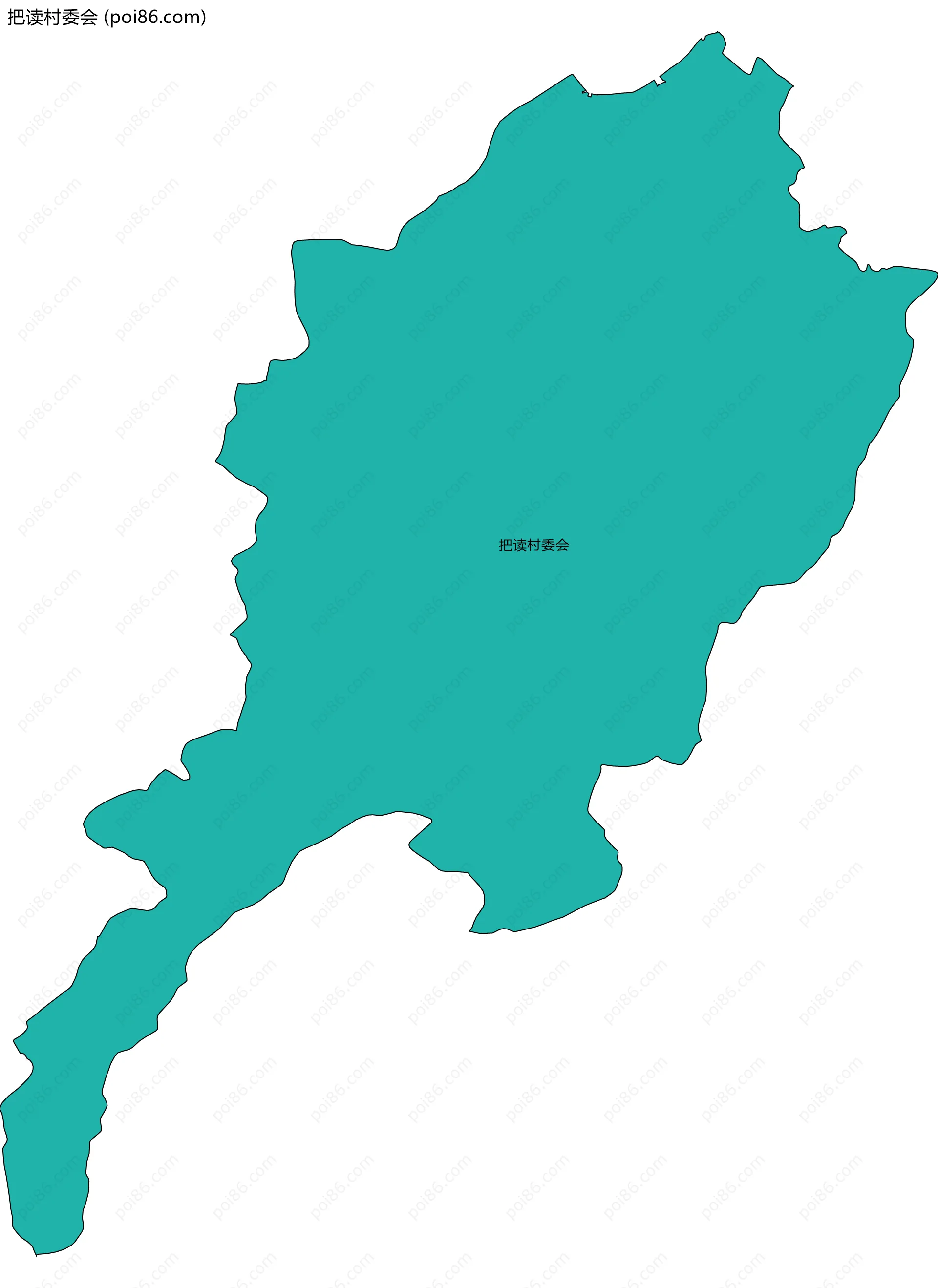 把读村委会边界地图