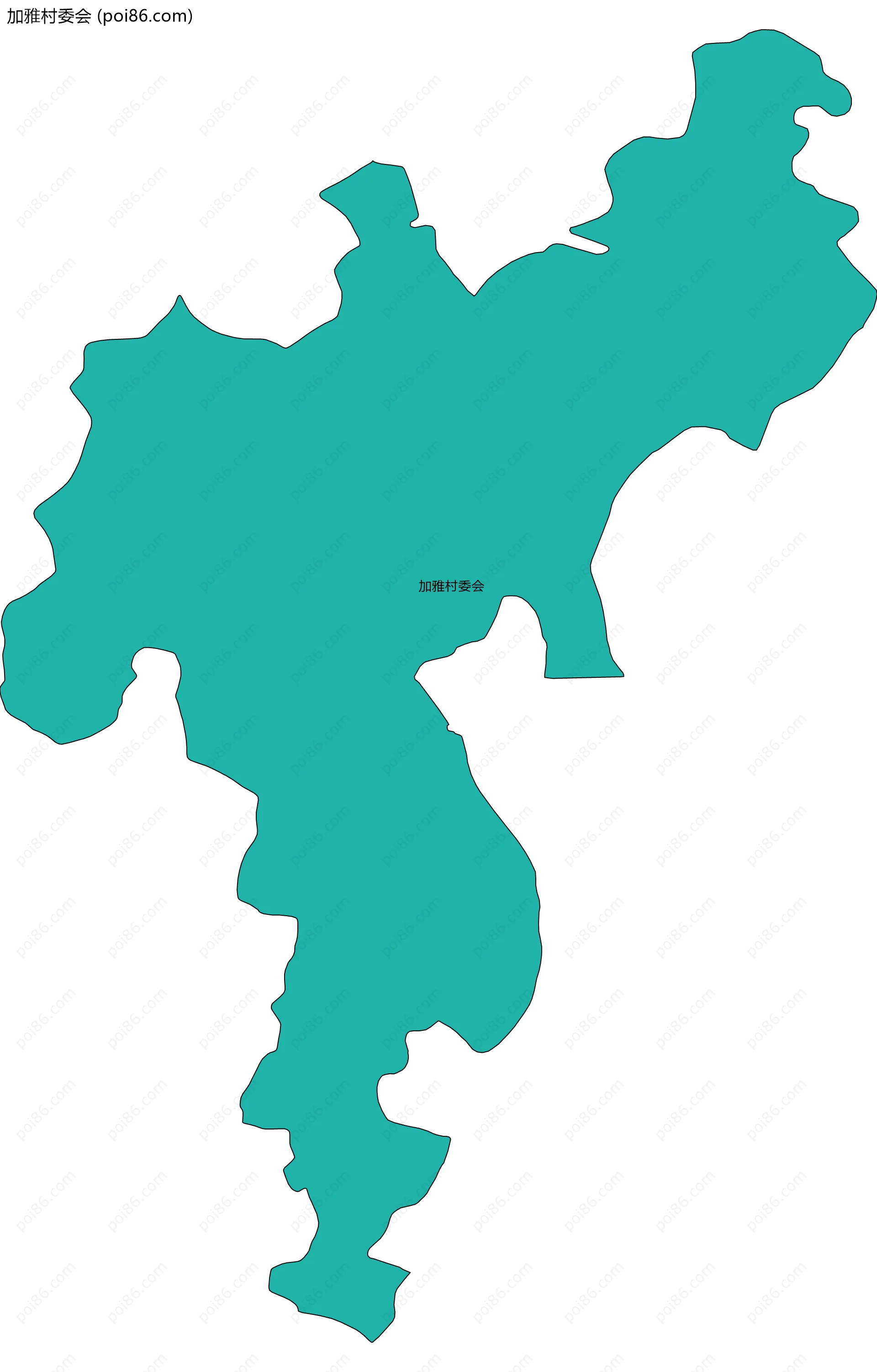 加雅村委会边界地图