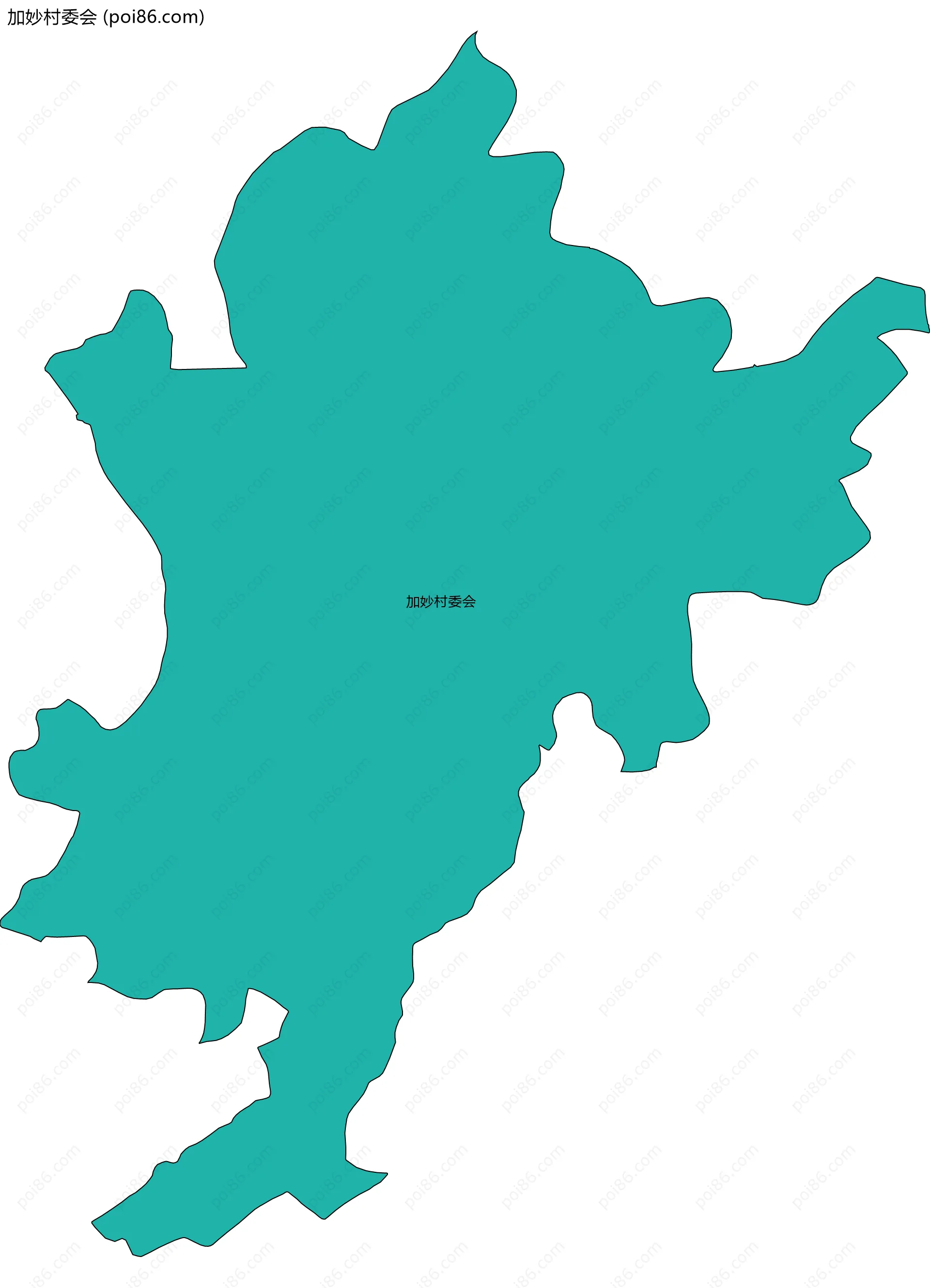 加妙村委会边界地图