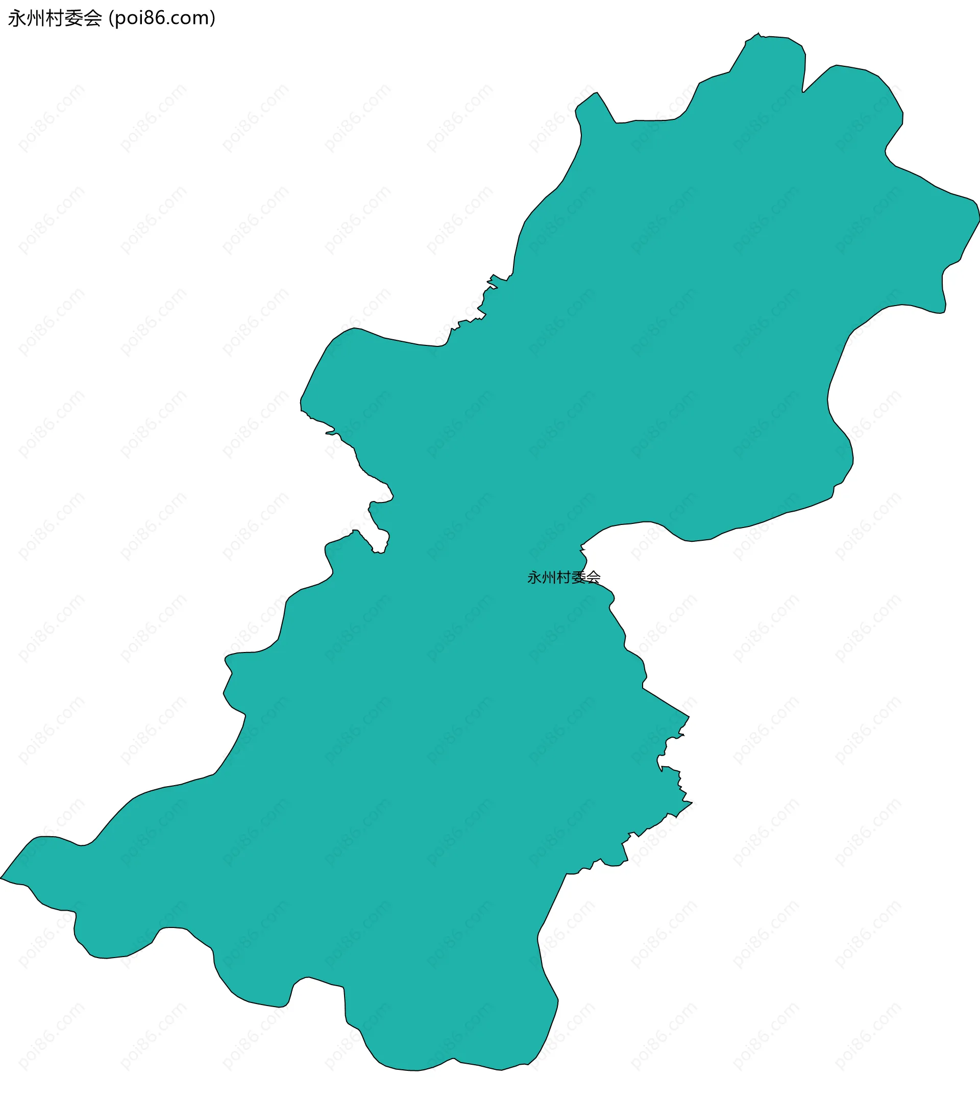 永州村委会边界地图