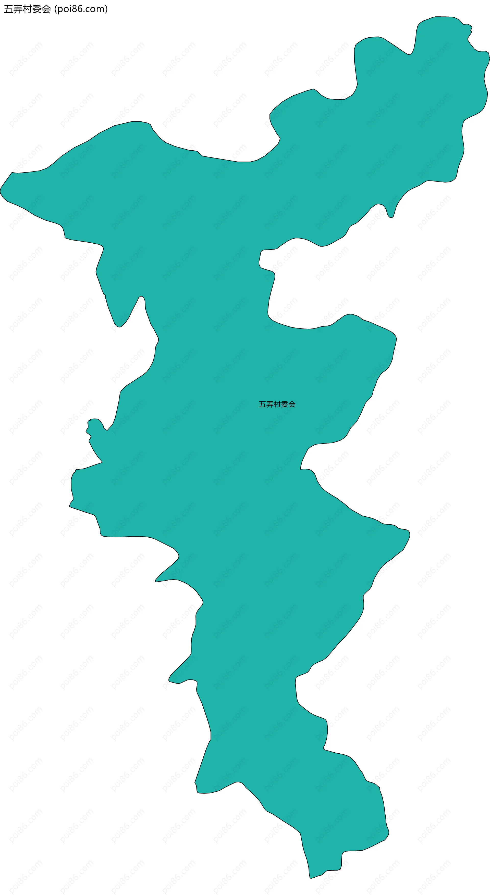 五弄村委会边界地图