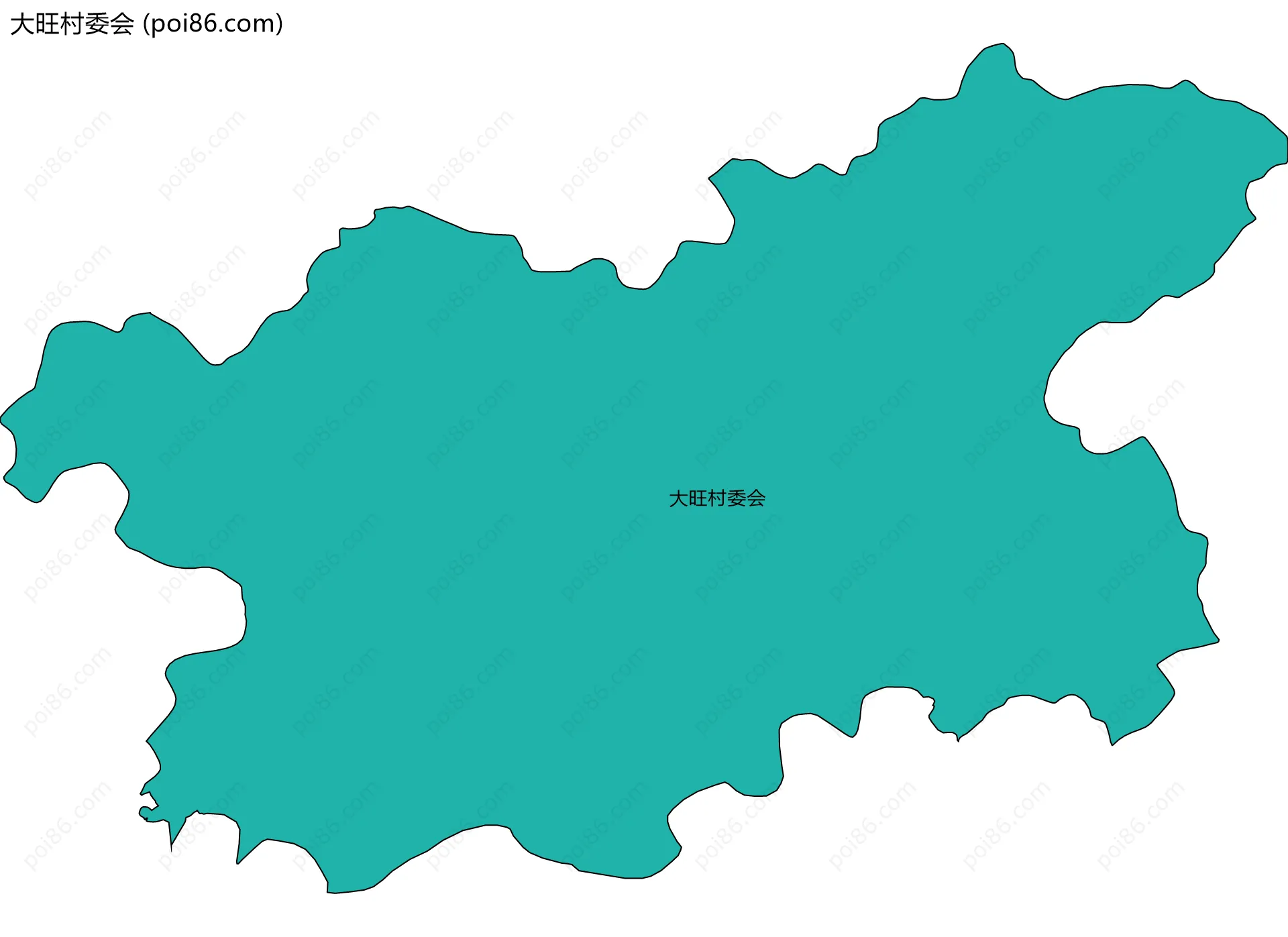 大旺村委会边界地图