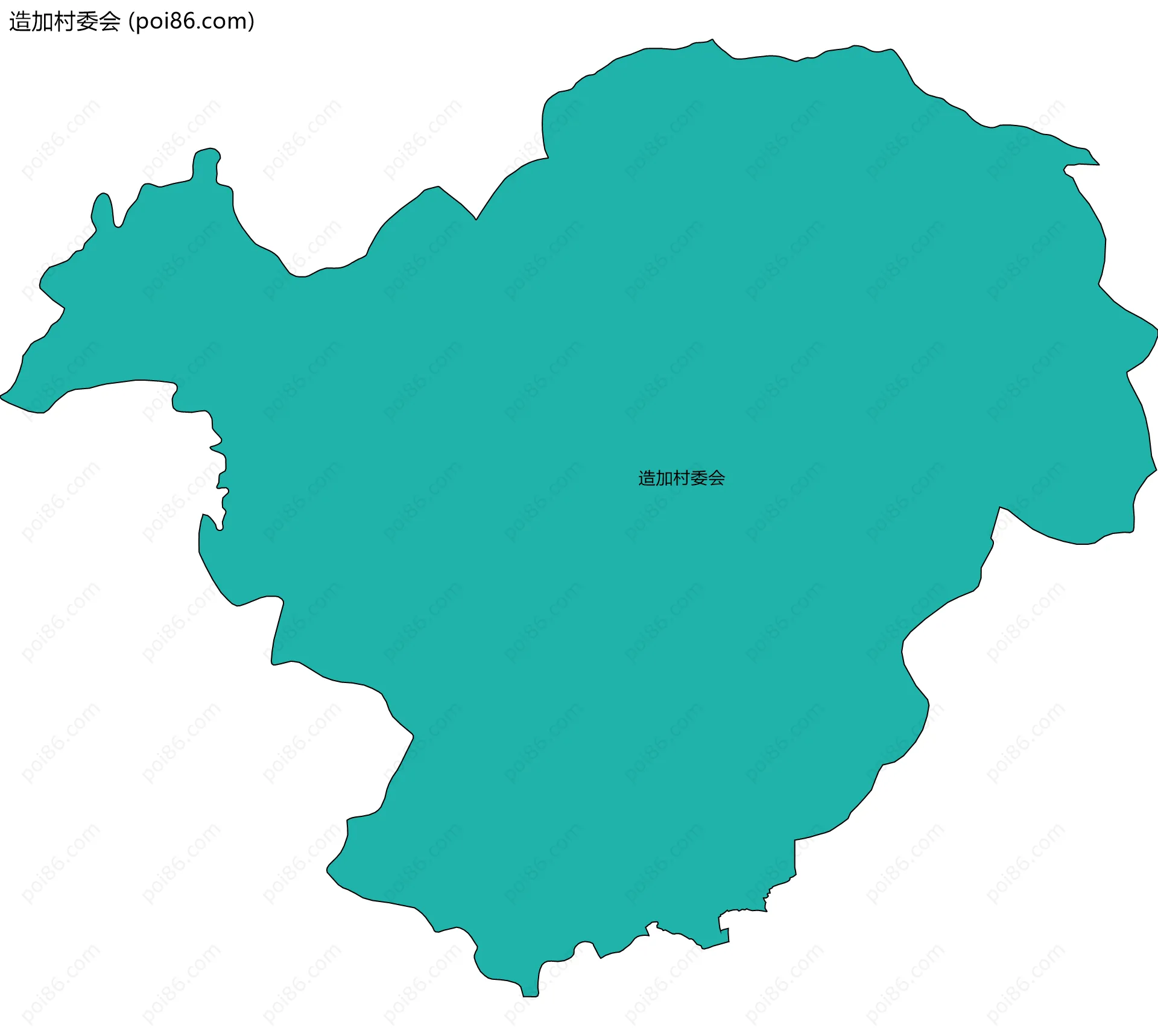 造加村委会边界地图