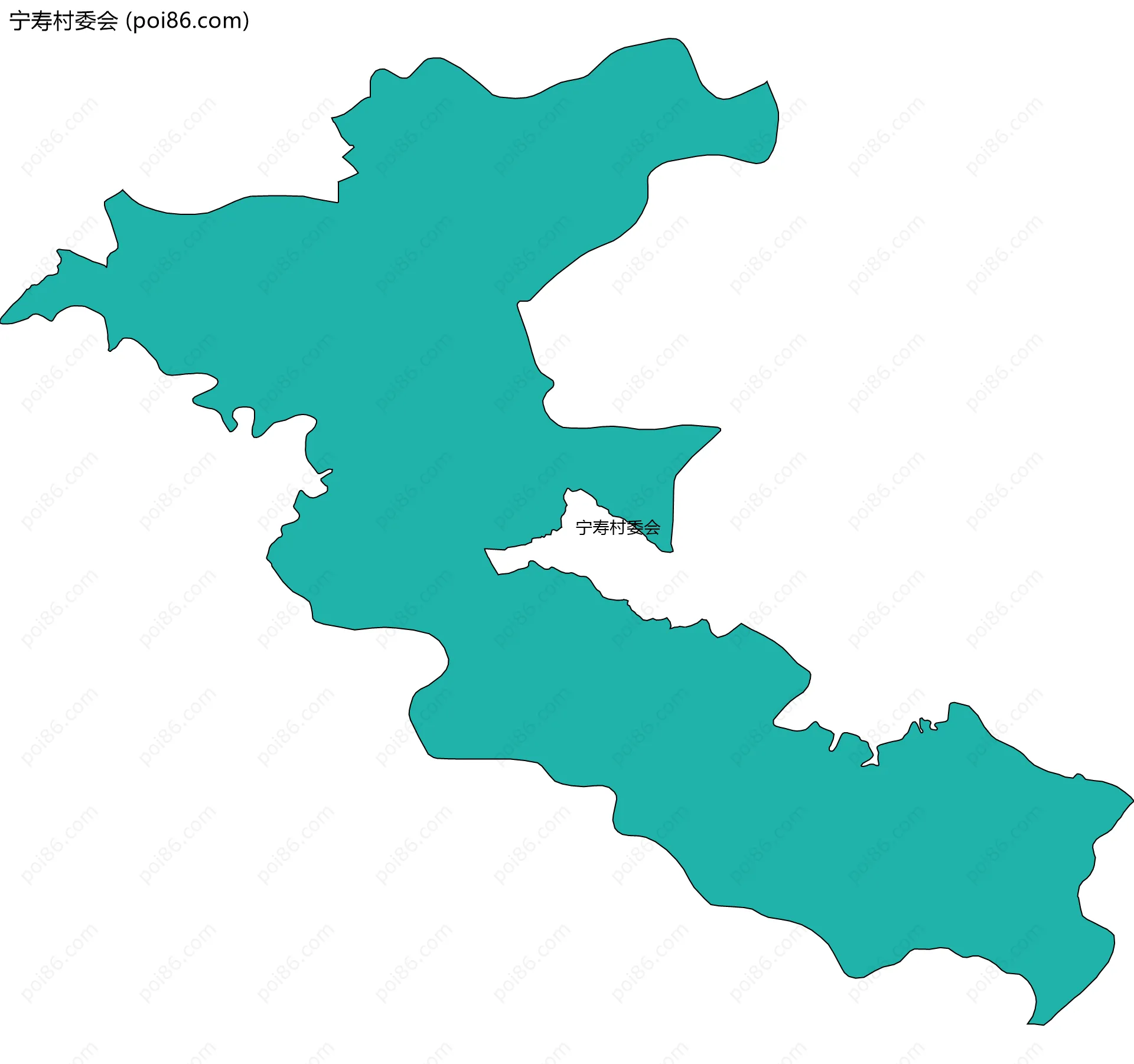 宁寿村委会边界地图
