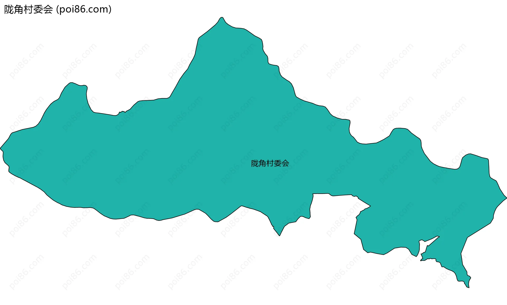 陇角村委会边界地图