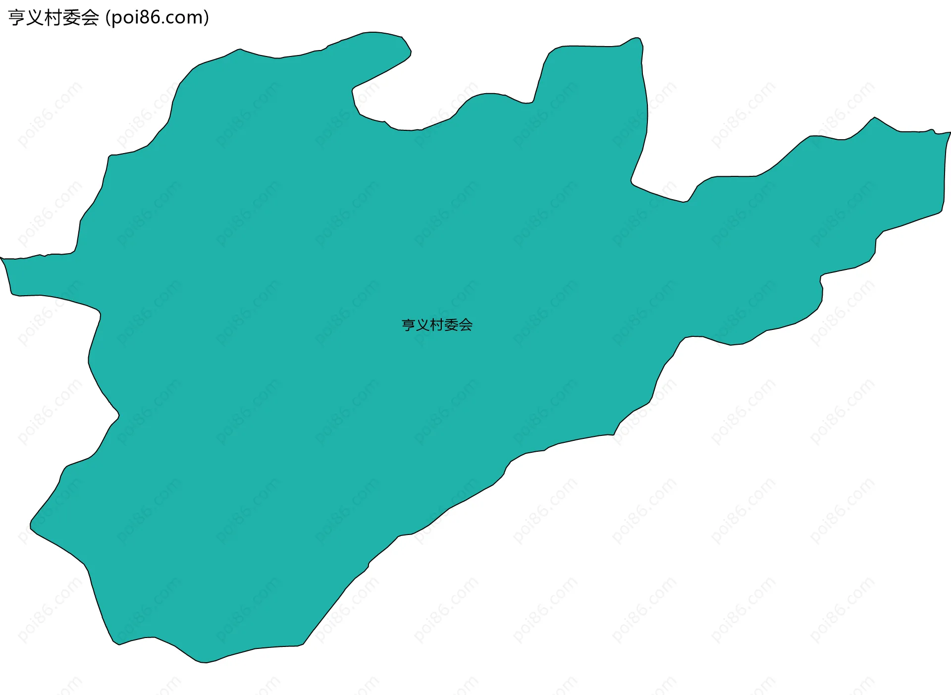 亨义村委会边界地图