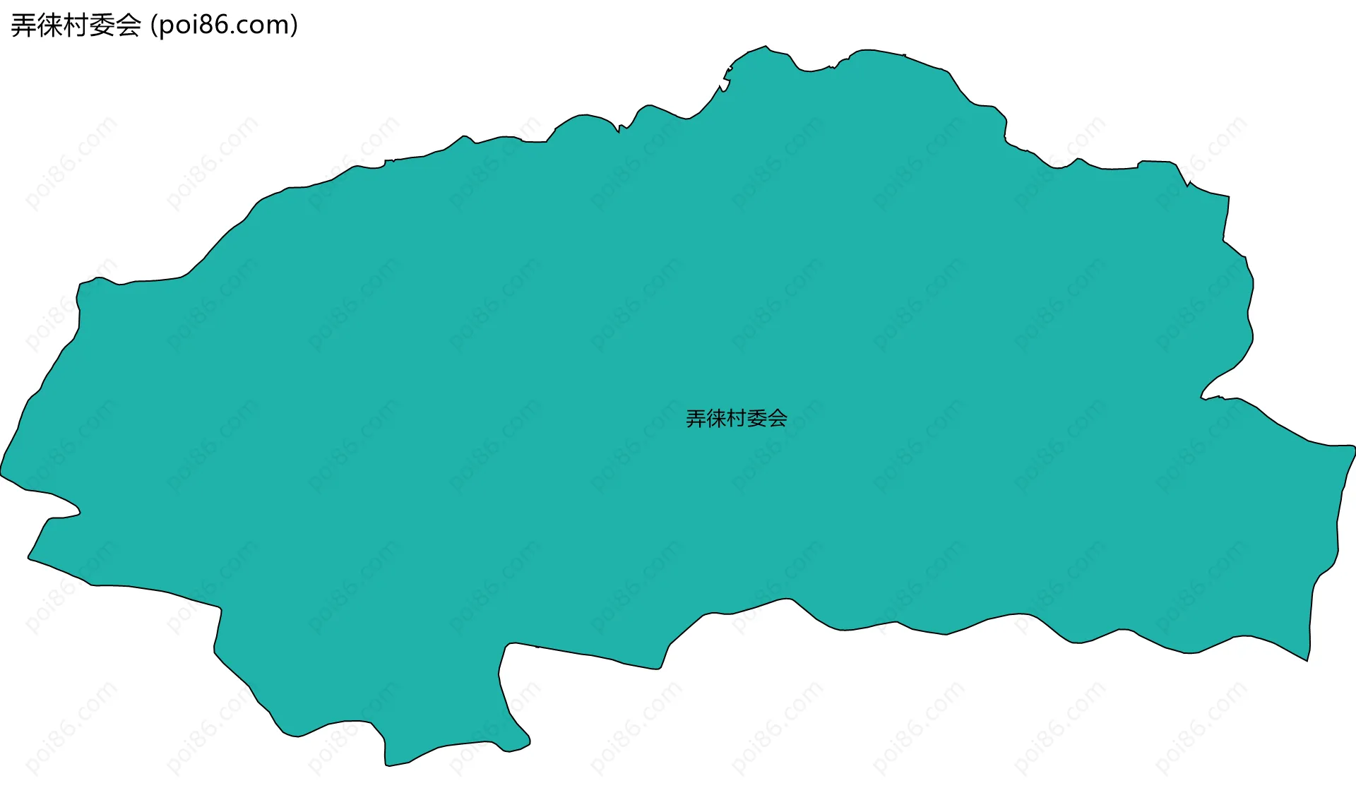 弄徕村委会边界地图
