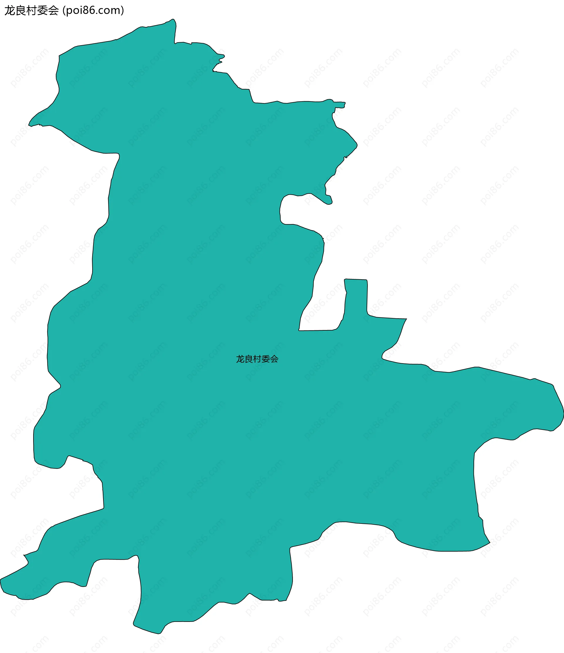 龙良村委会边界地图