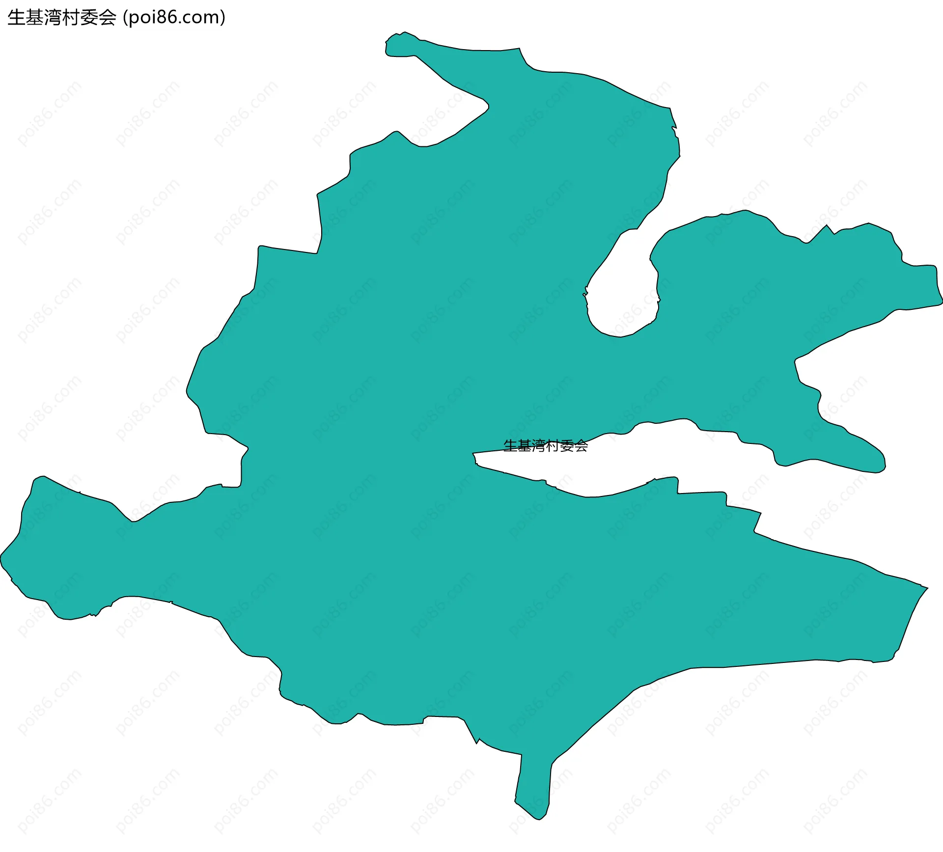 生基湾村委会边界地图