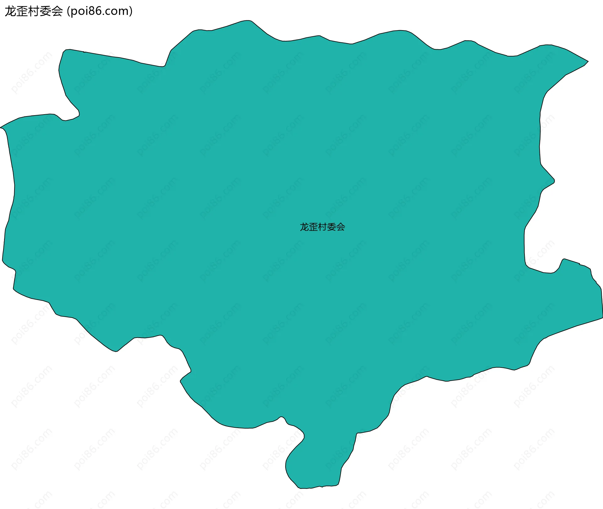 龙歪村委会边界地图