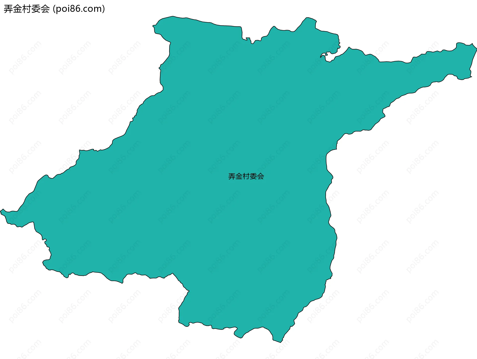 弄金村委会边界地图