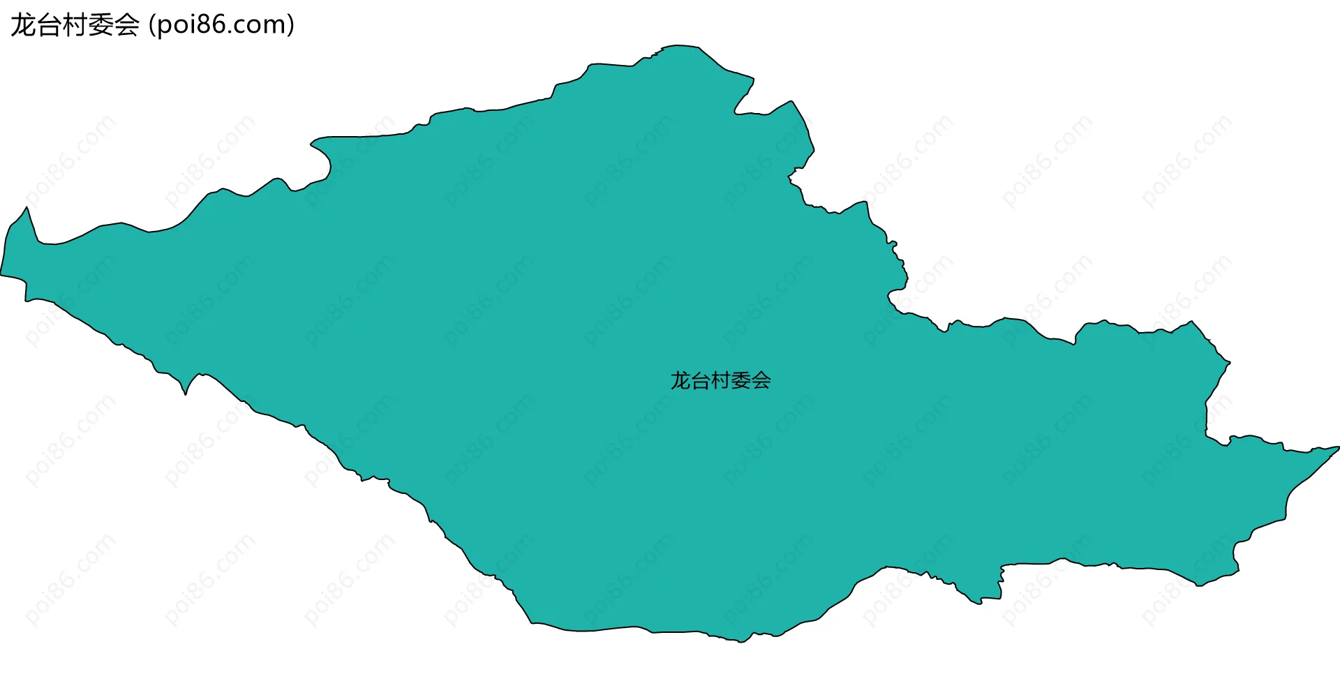 龙台村委会边界地图