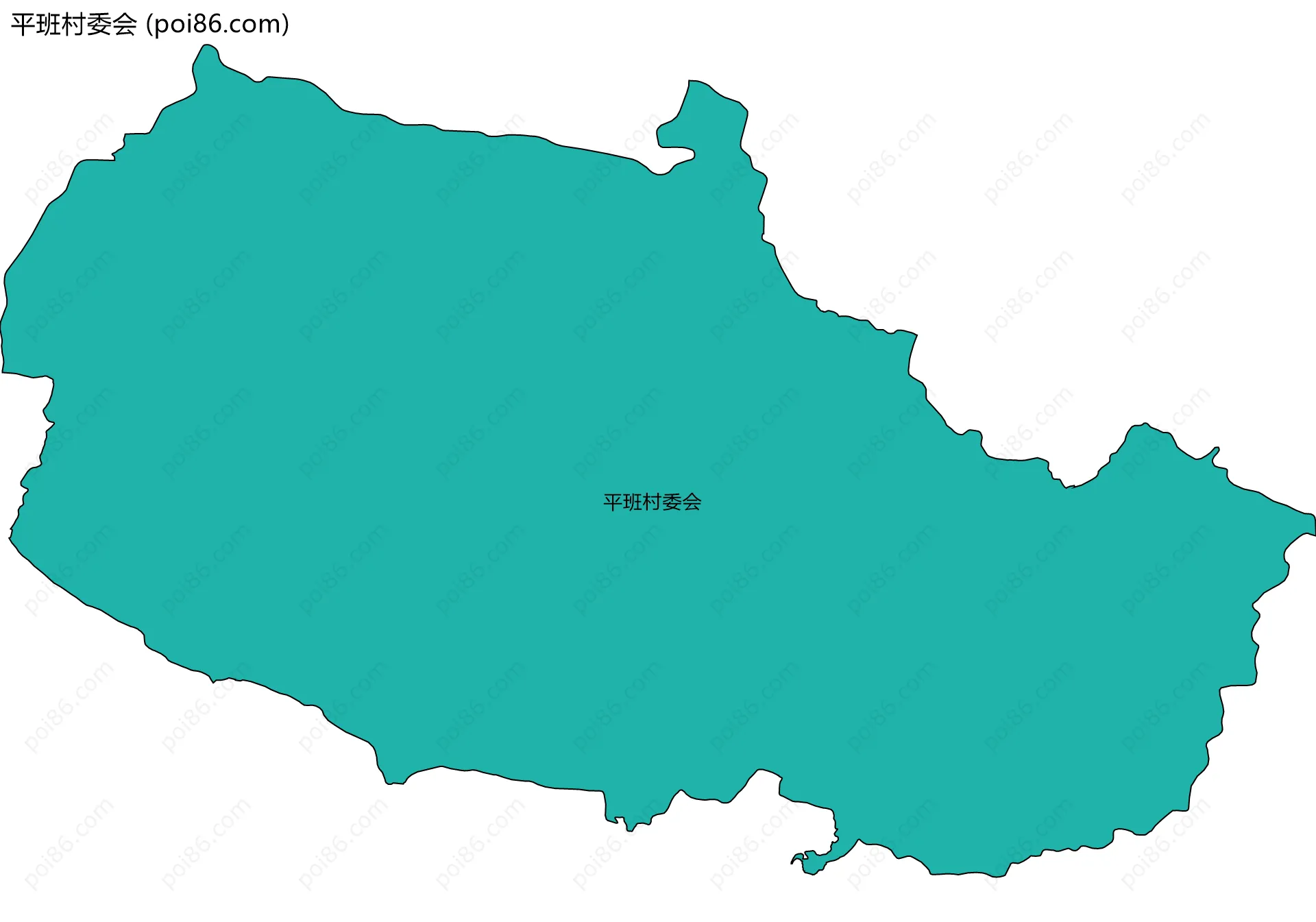 平班村委会边界地图