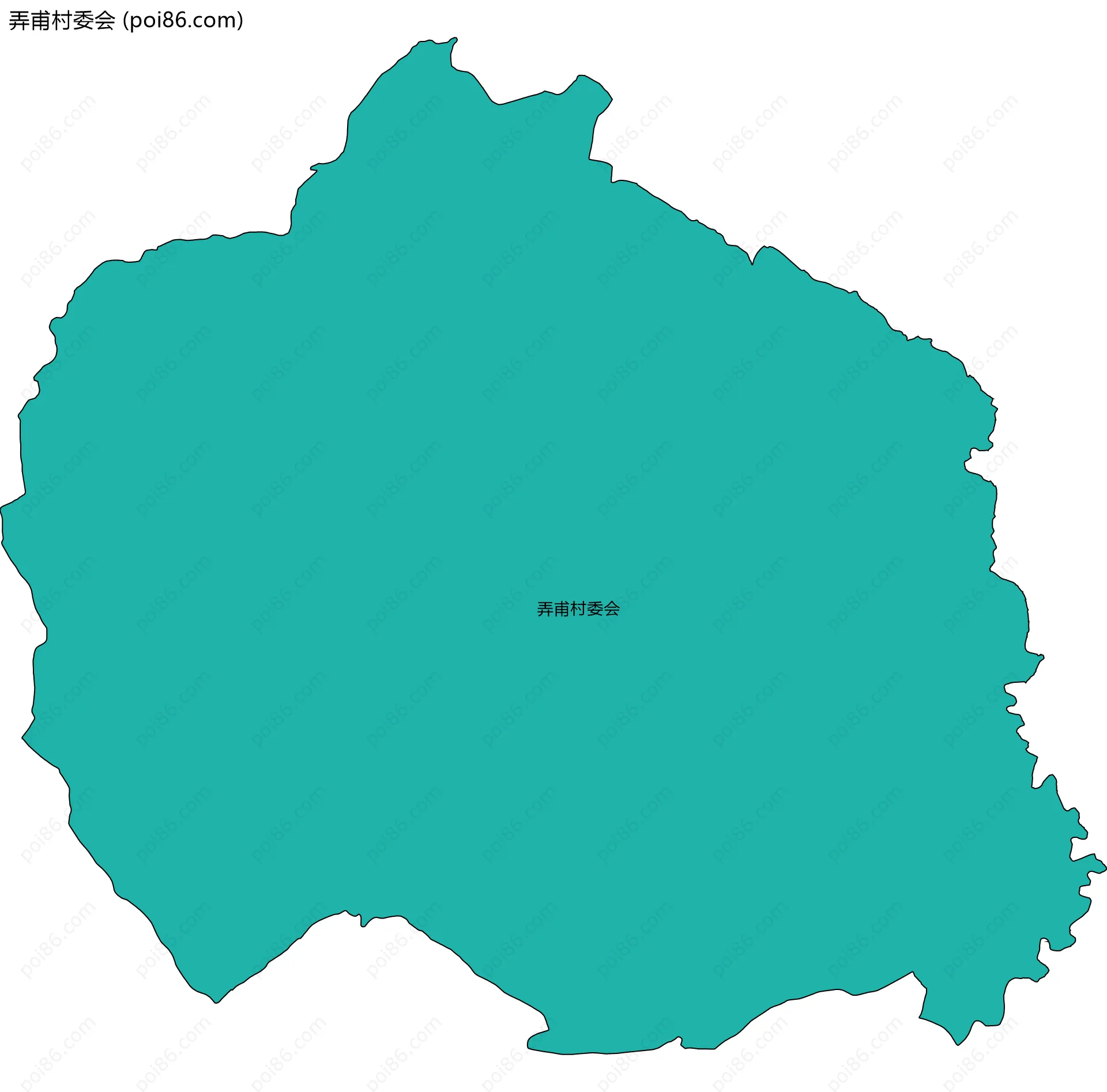 弄甫村委会边界地图