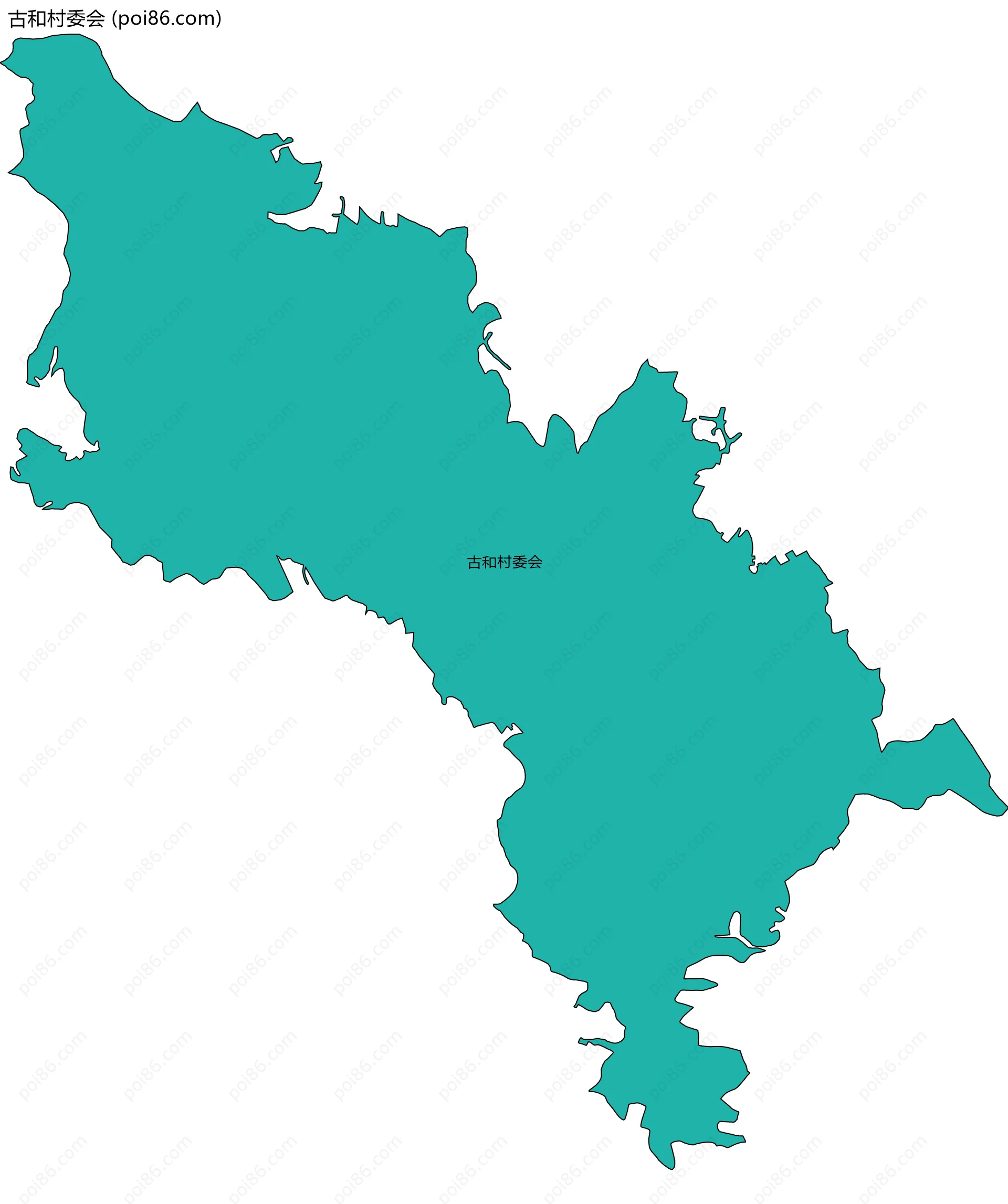 古和村委会边界地图