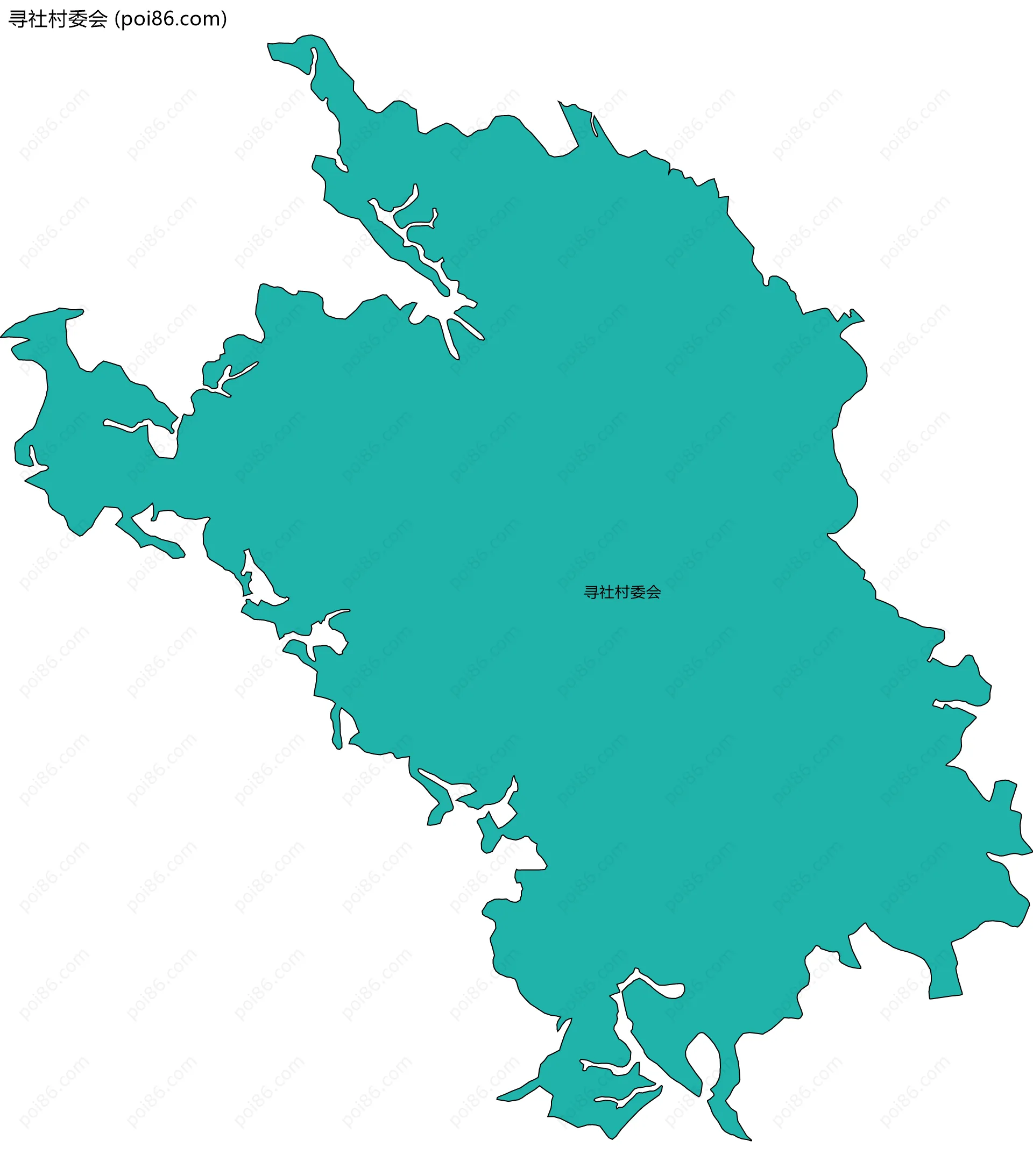 寻社村委会边界地图