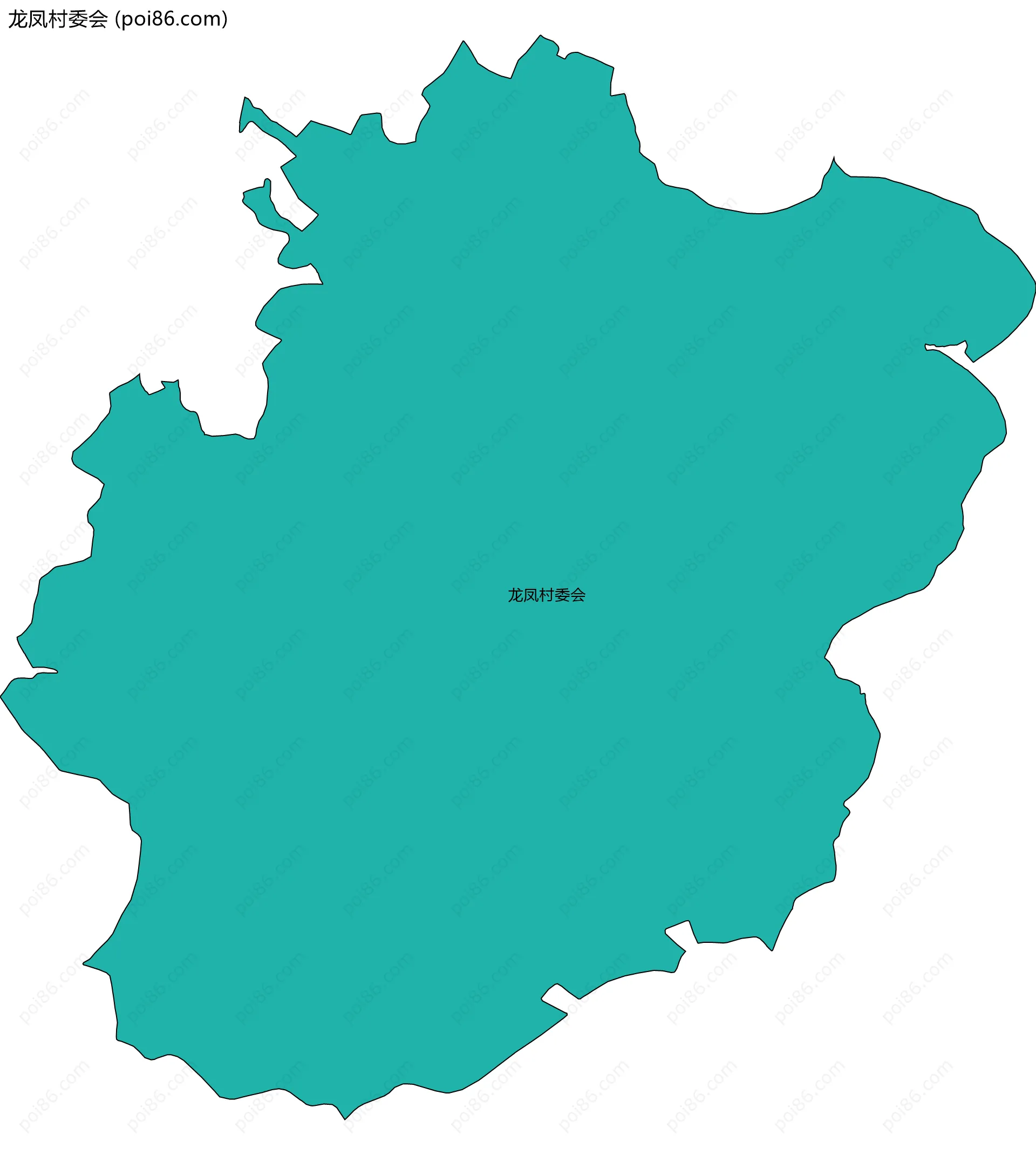 龙凤村委会边界地图