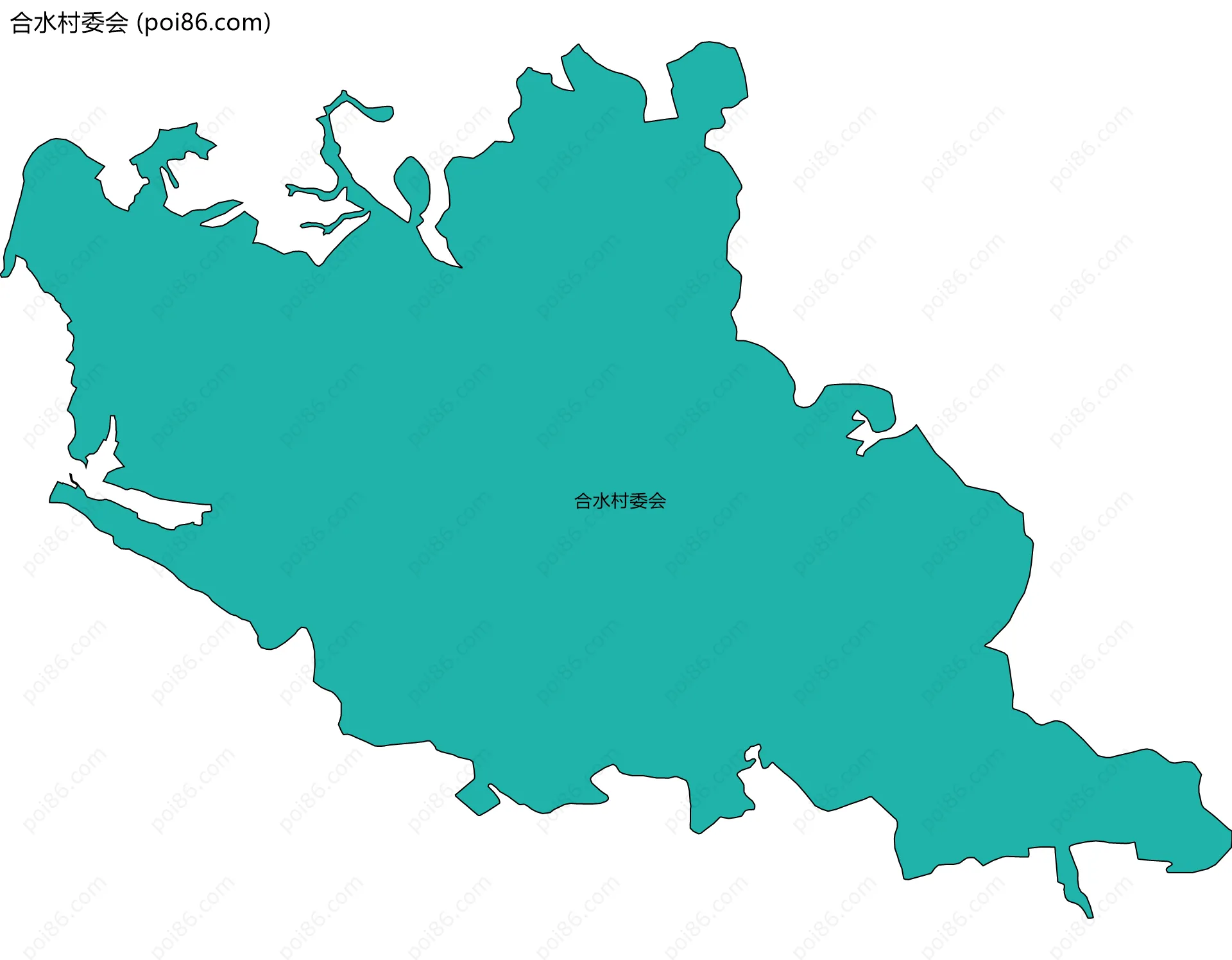 合水村委会边界地图