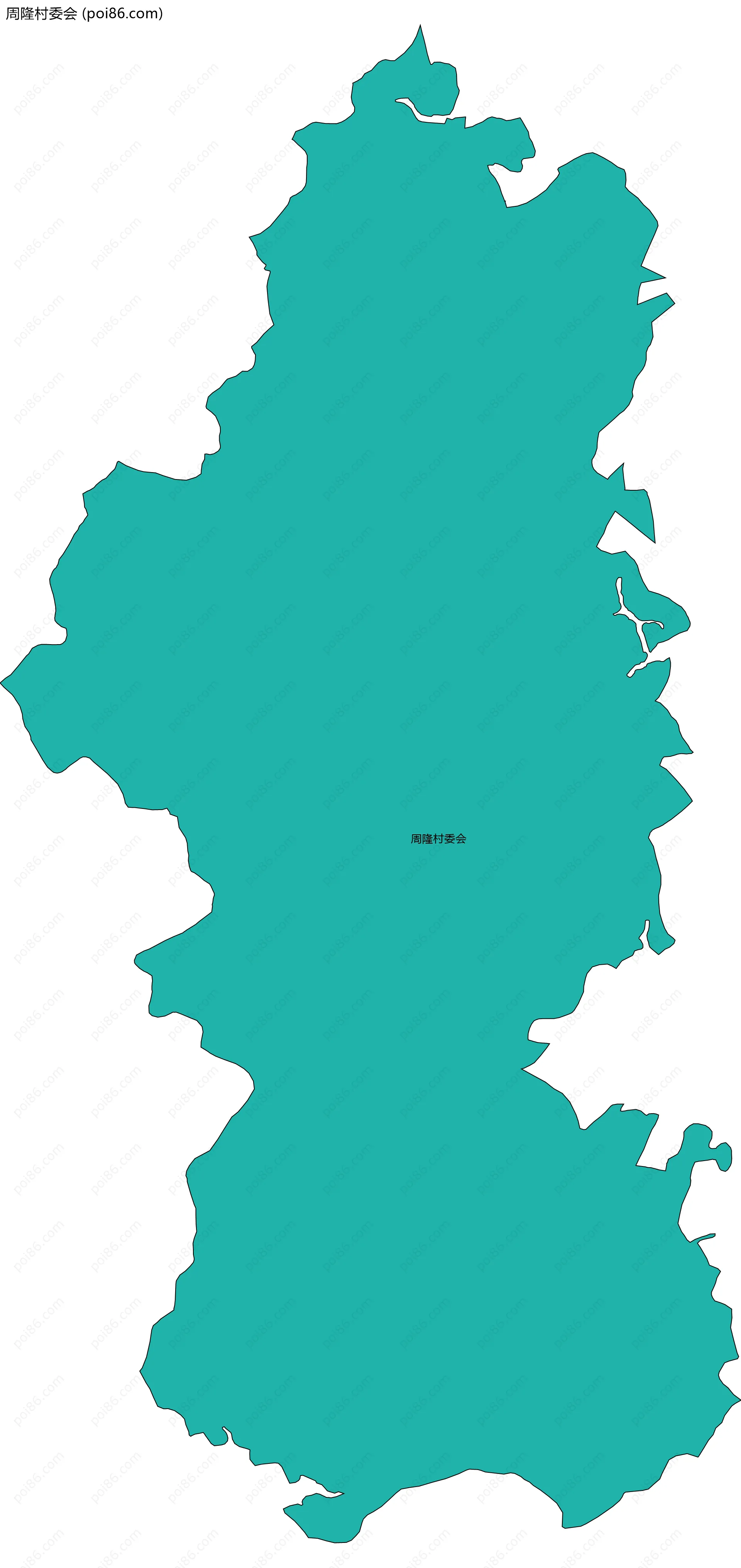 周隆村委会边界地图