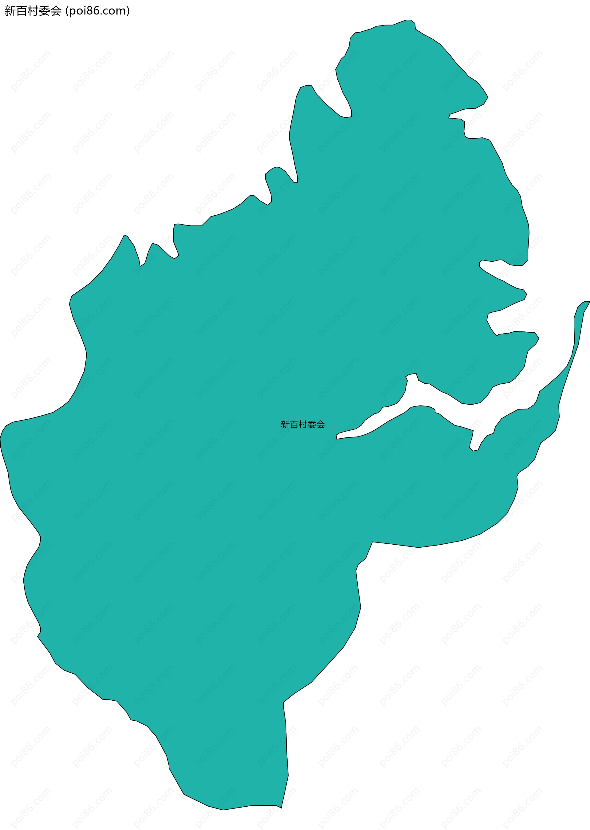 新百村委会边界地图
