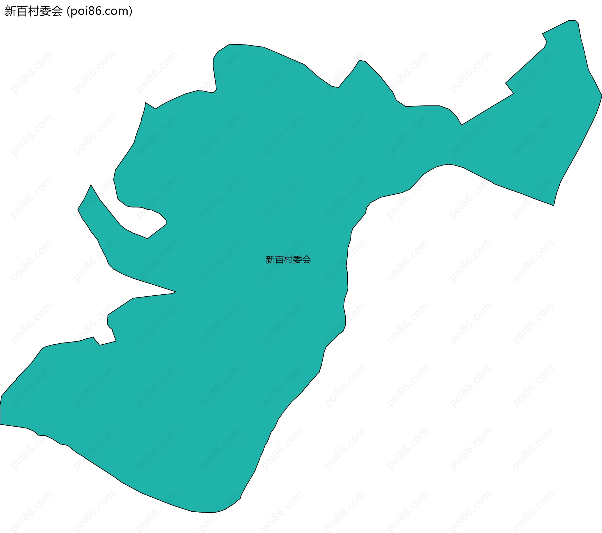 新百村委会边界地图