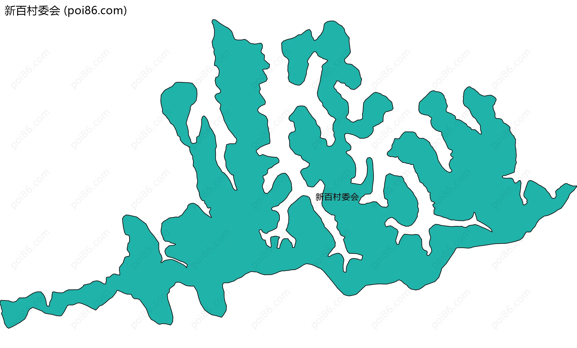 新百村委会边界地图
