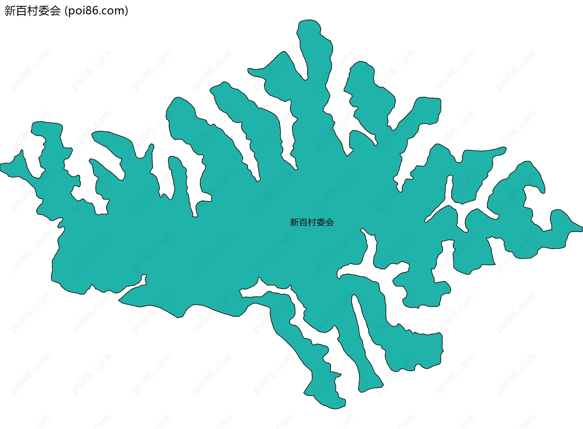 新百村委会边界地图