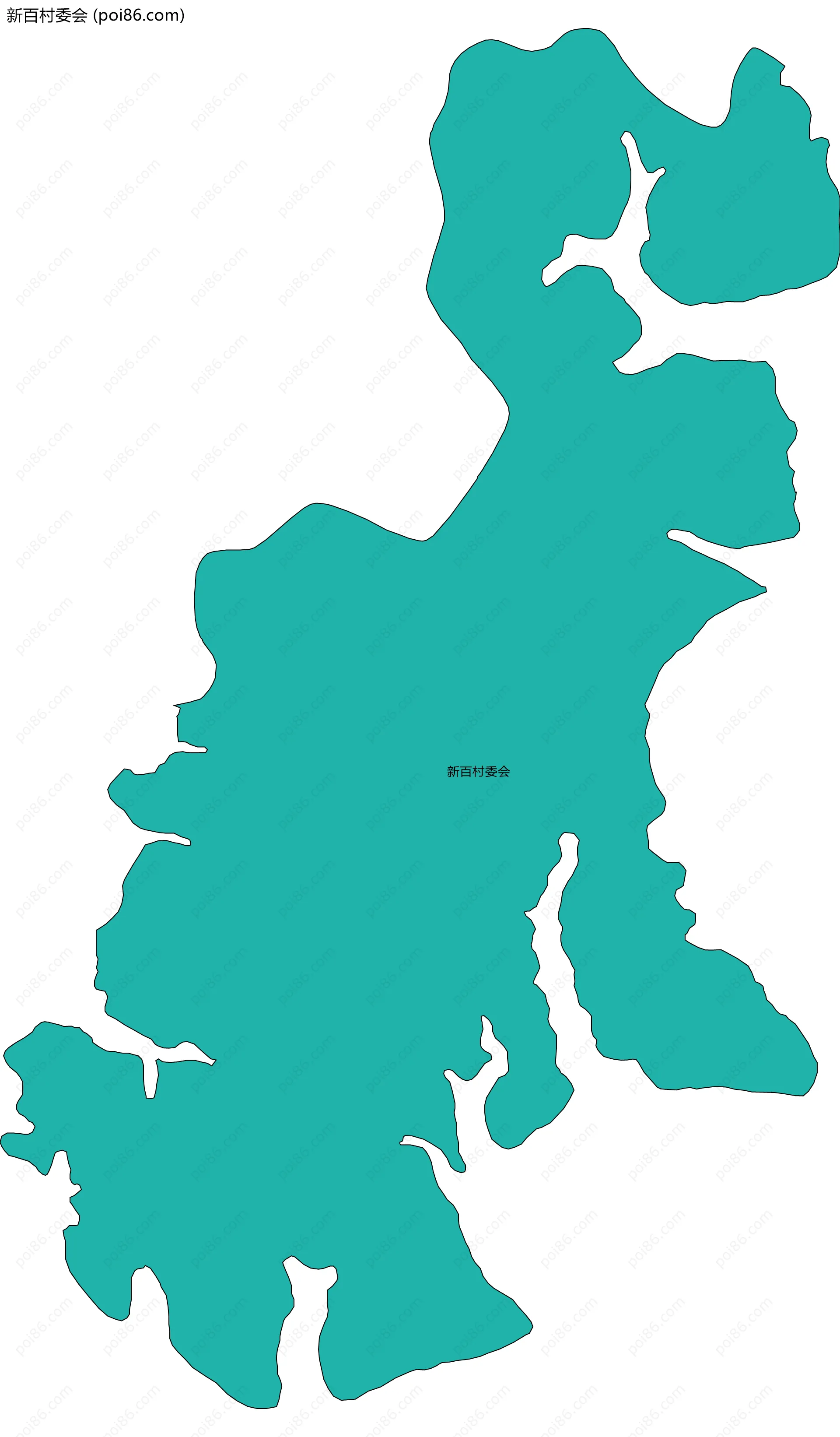 新百村委会边界地图