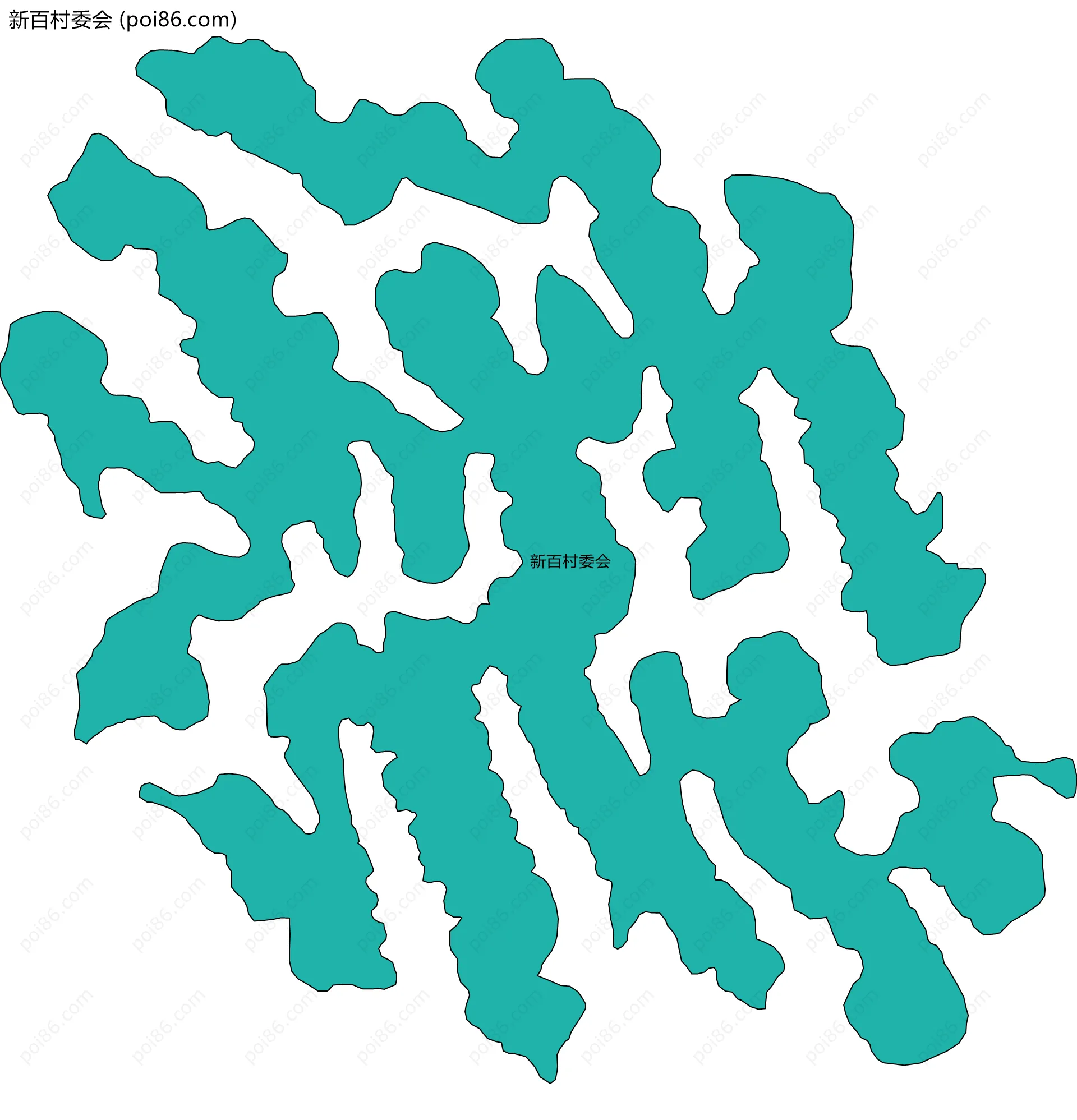 新百村委会边界地图