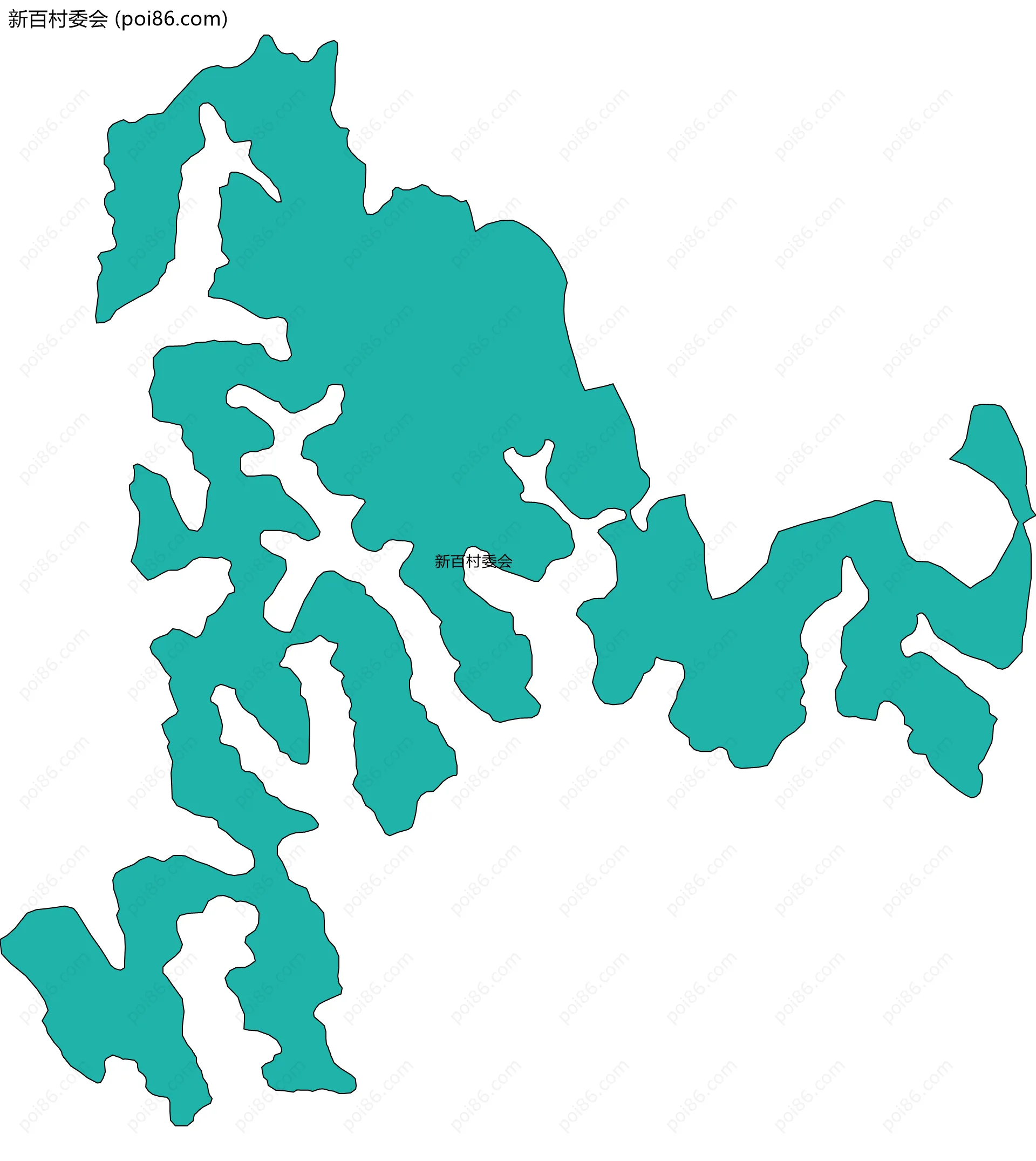 新百村委会边界地图