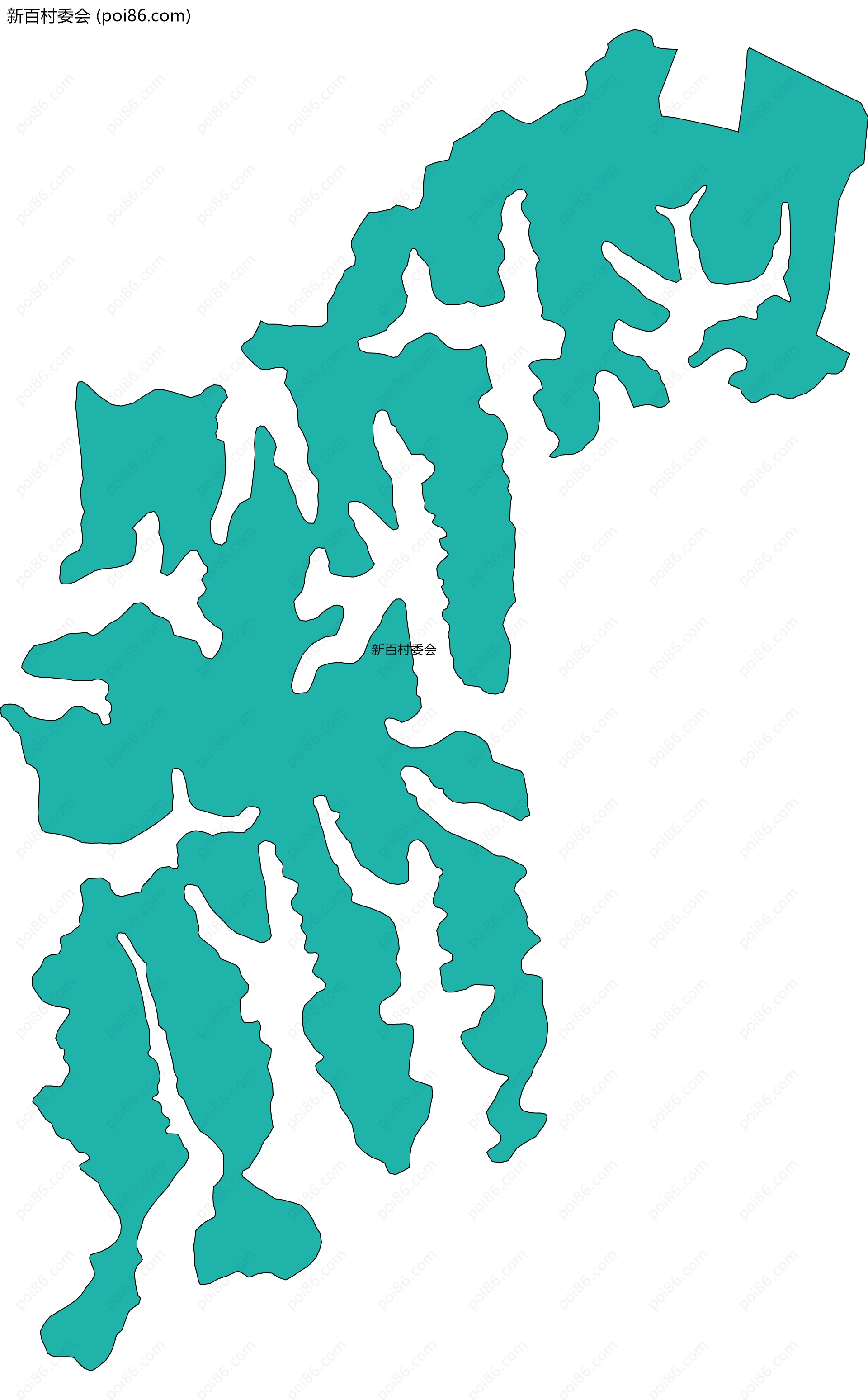 新百村委会边界地图