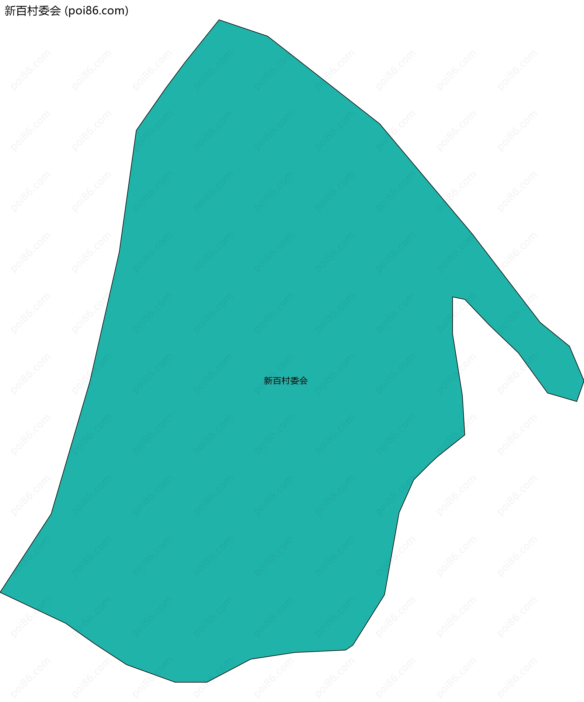 新百村委会边界地图