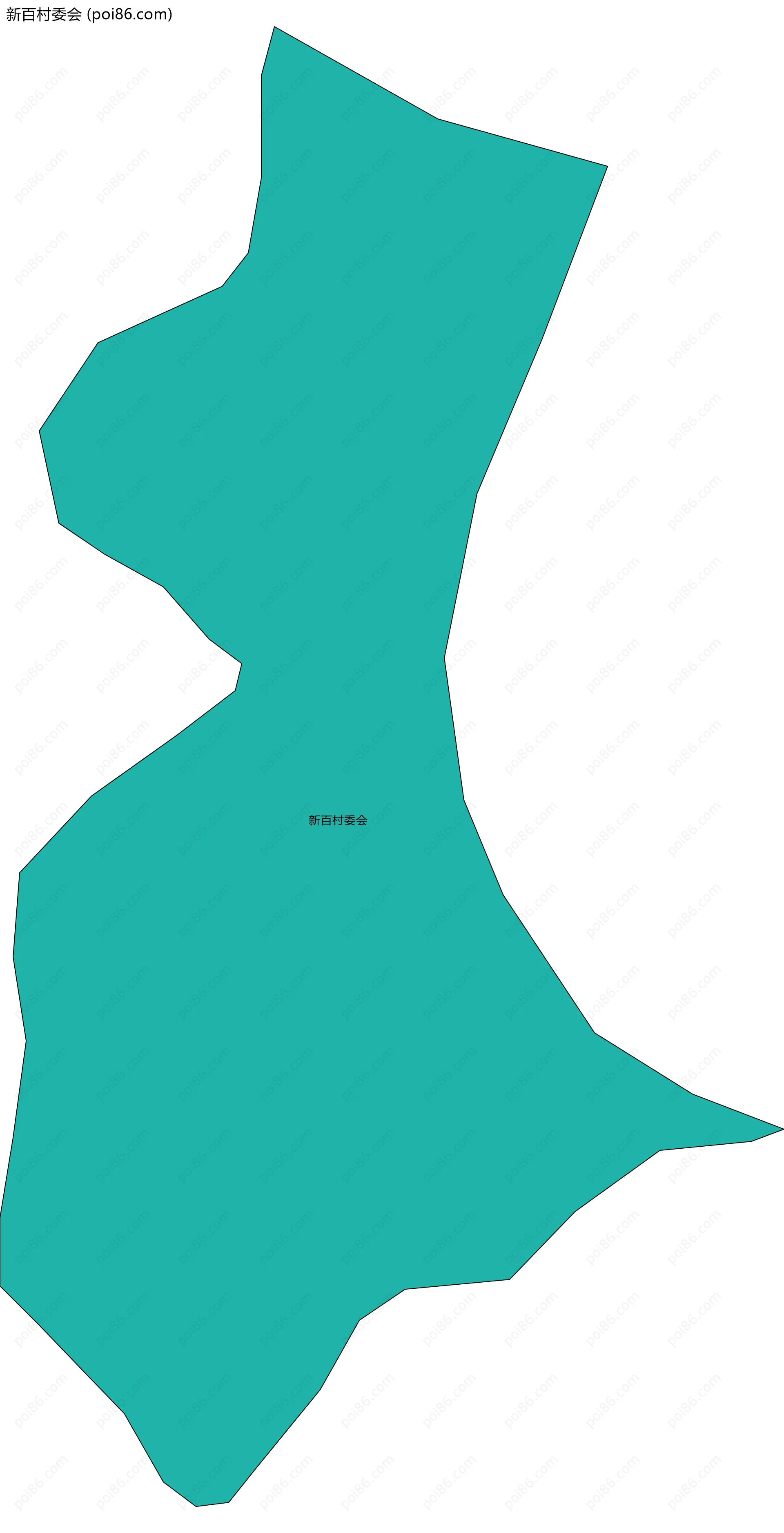 新百村委会边界地图