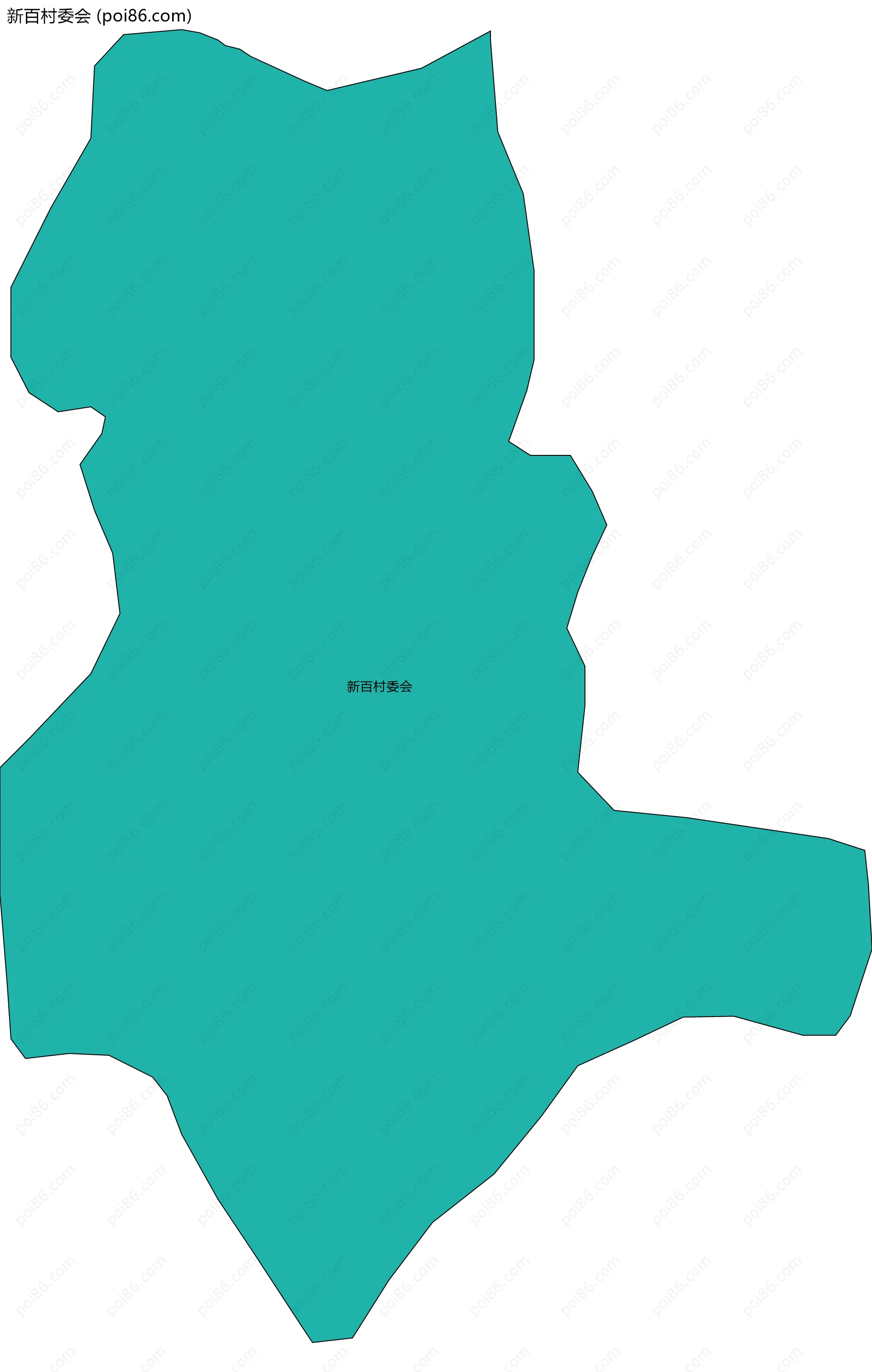 新百村委会边界地图