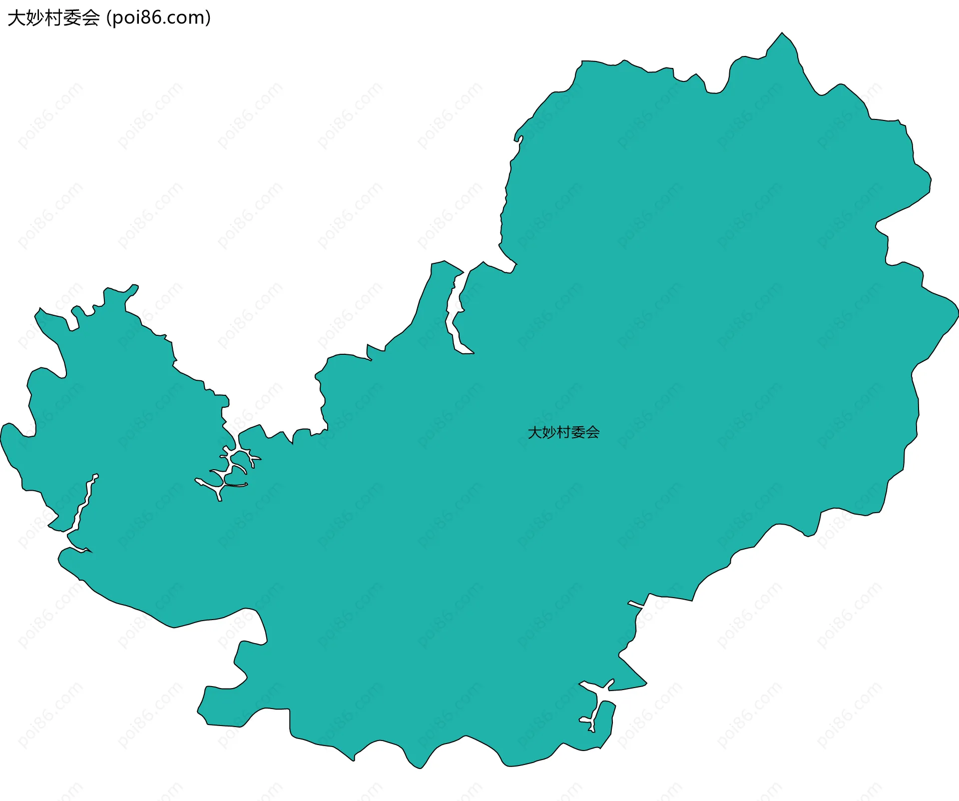 大妙村委会边界地图