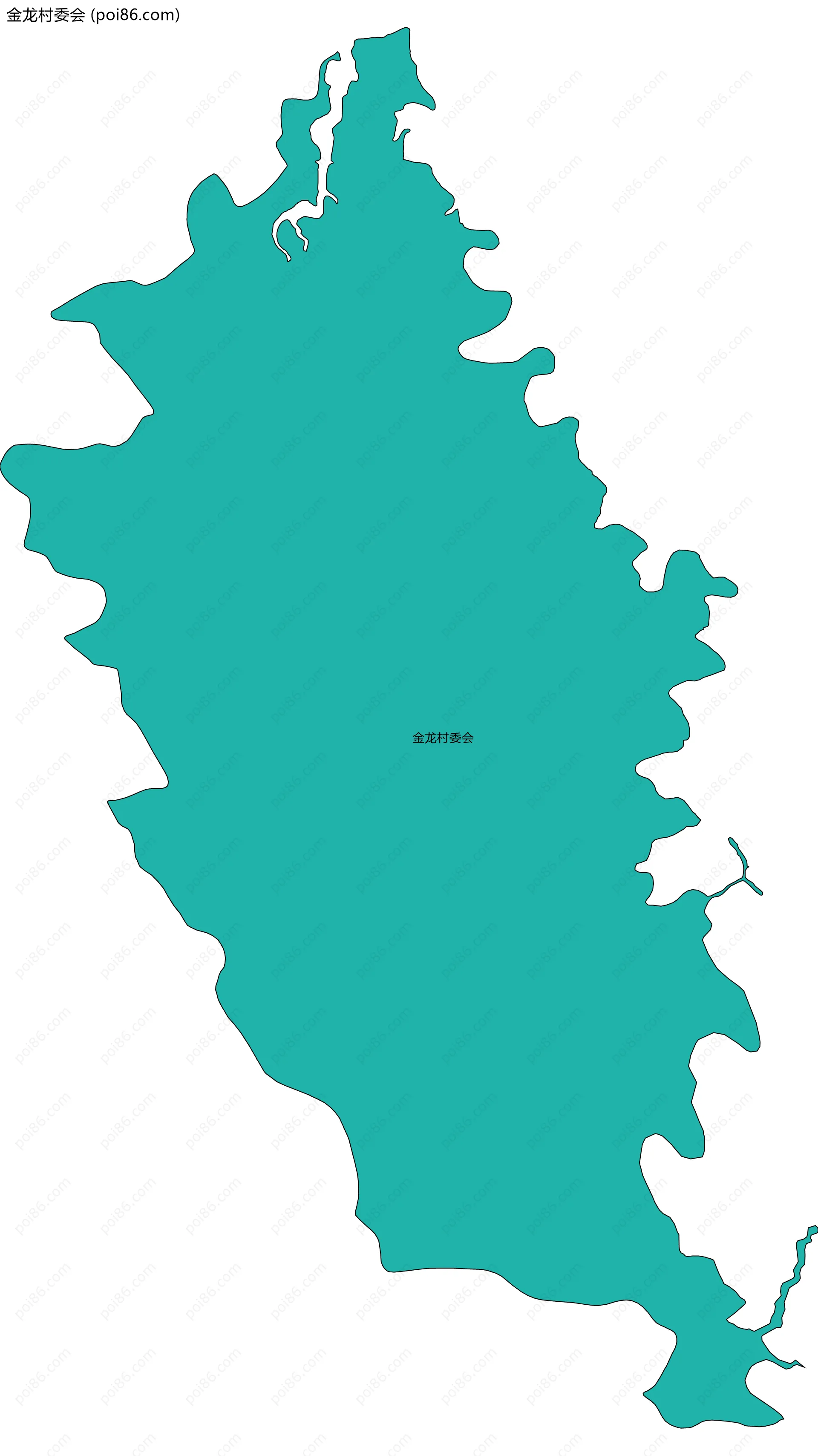 金龙村委会边界地图