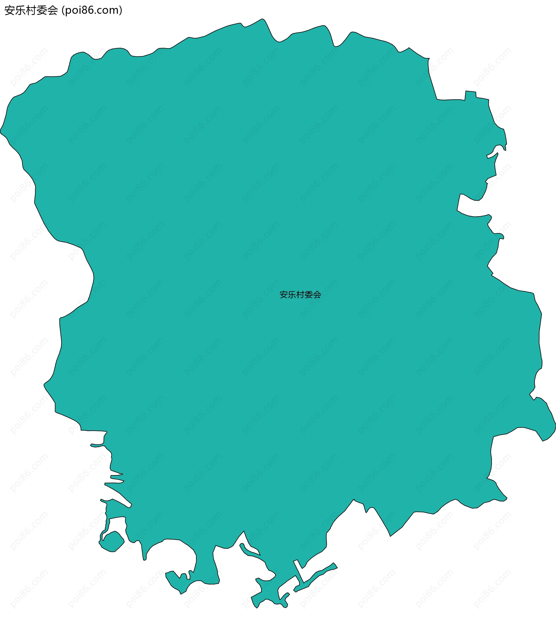 安乐村委会边界地图