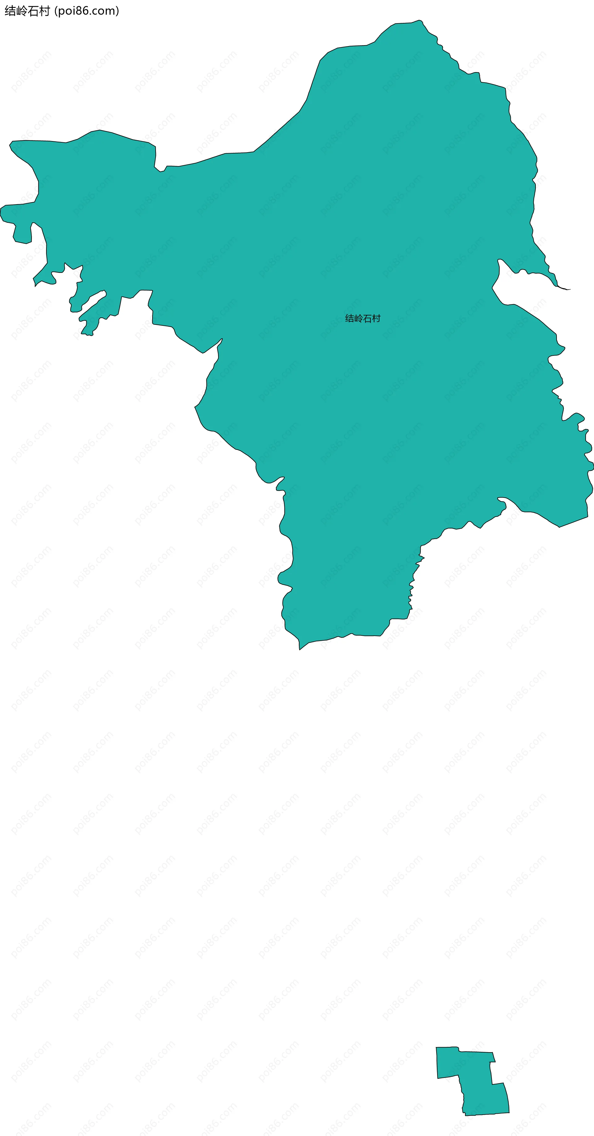 结岭石村边界地图