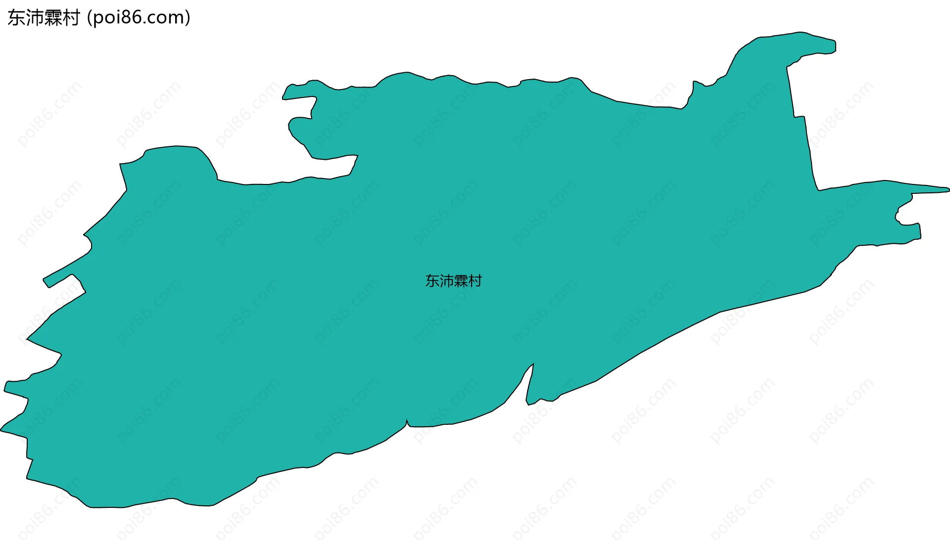 东沛霖村边界地图