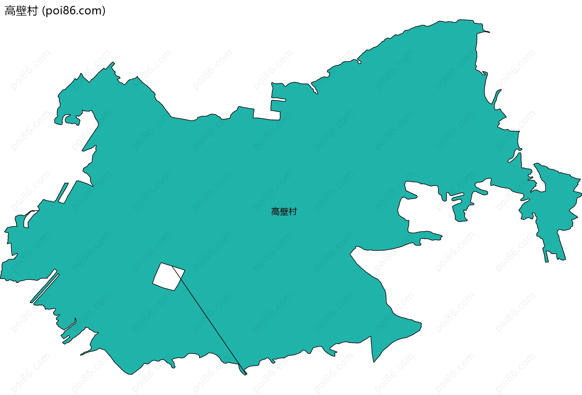 高壁村边界地图