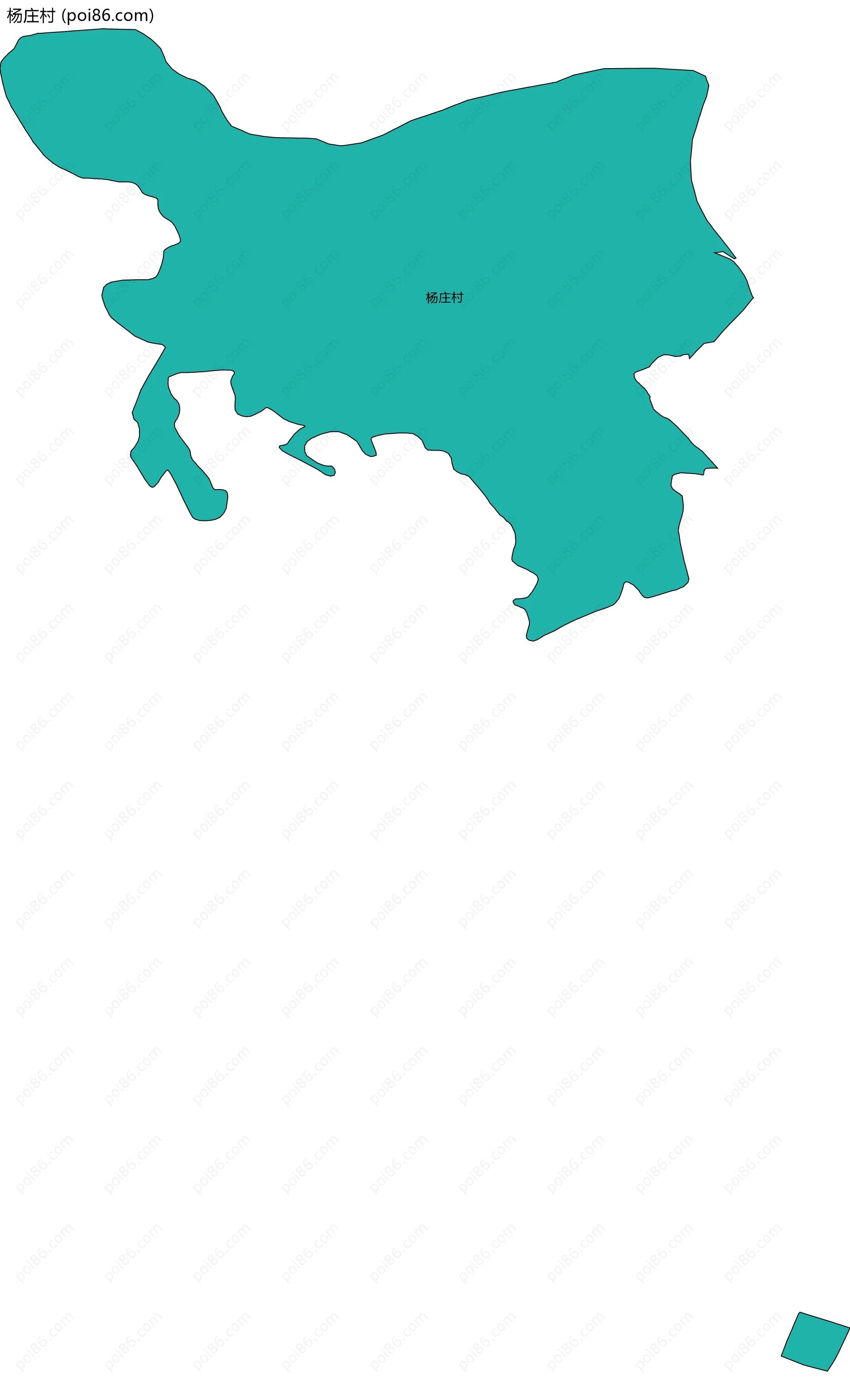 杨庄村边界地图