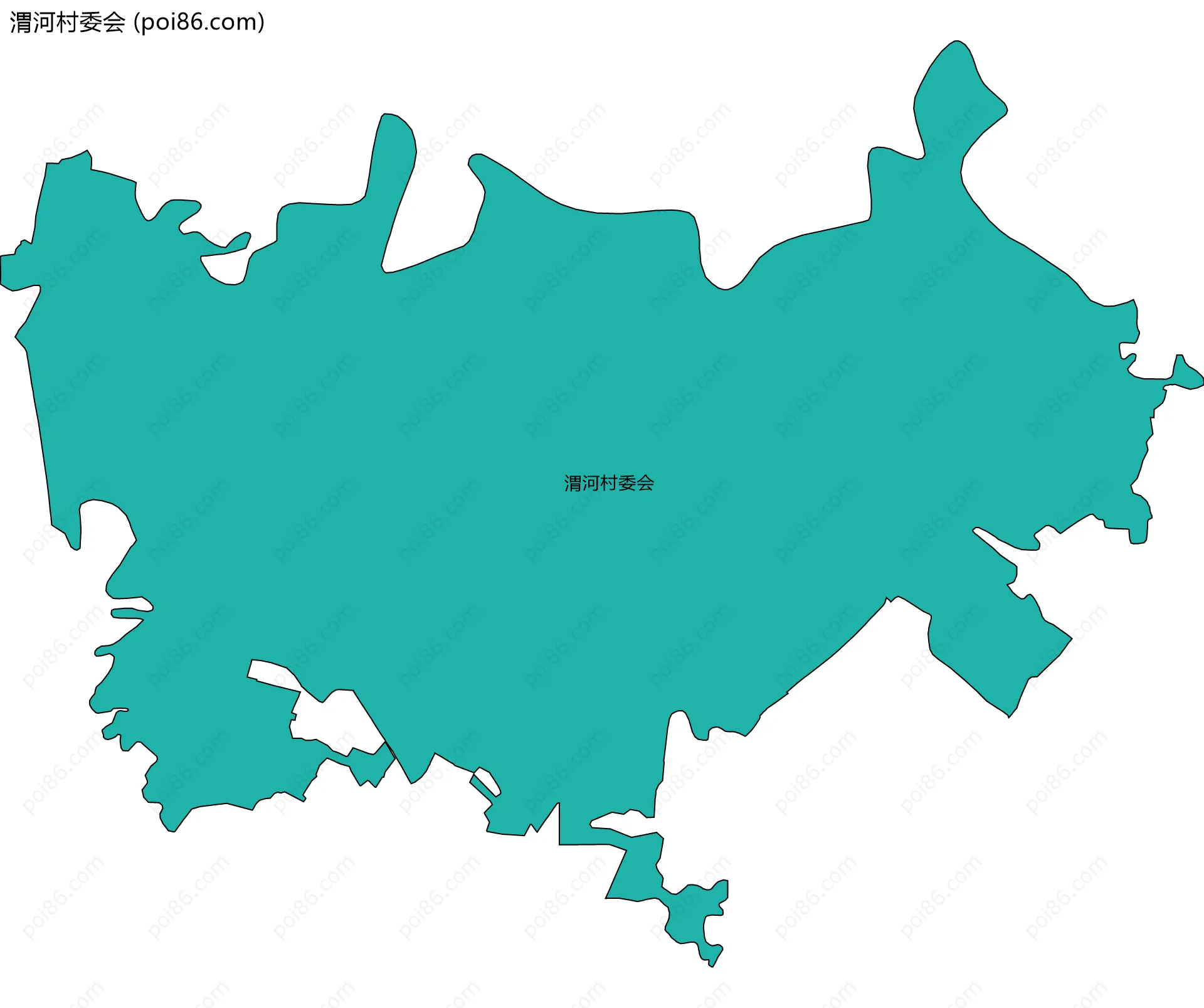 渭河村委会边界地图