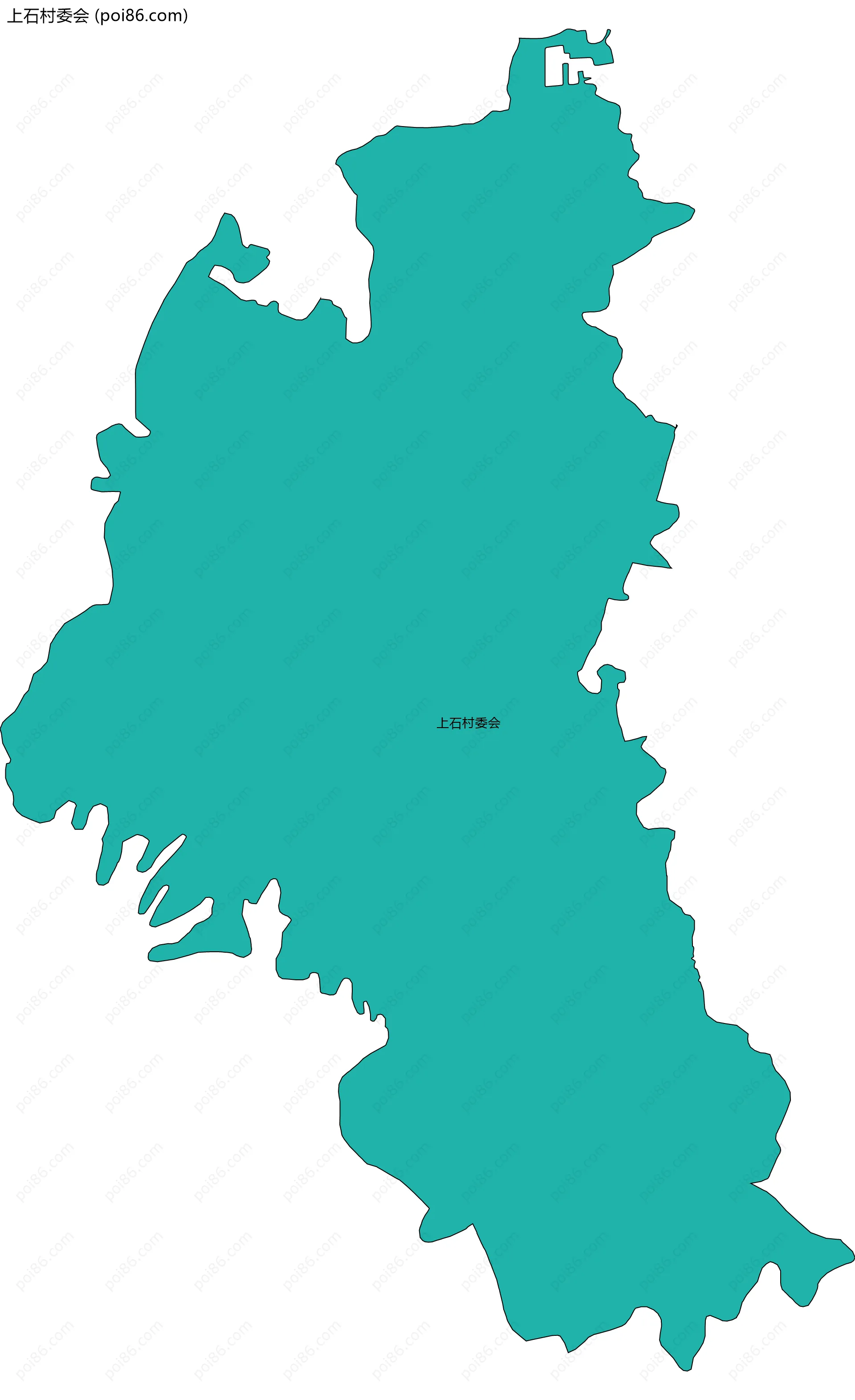 上石村委会边界地图